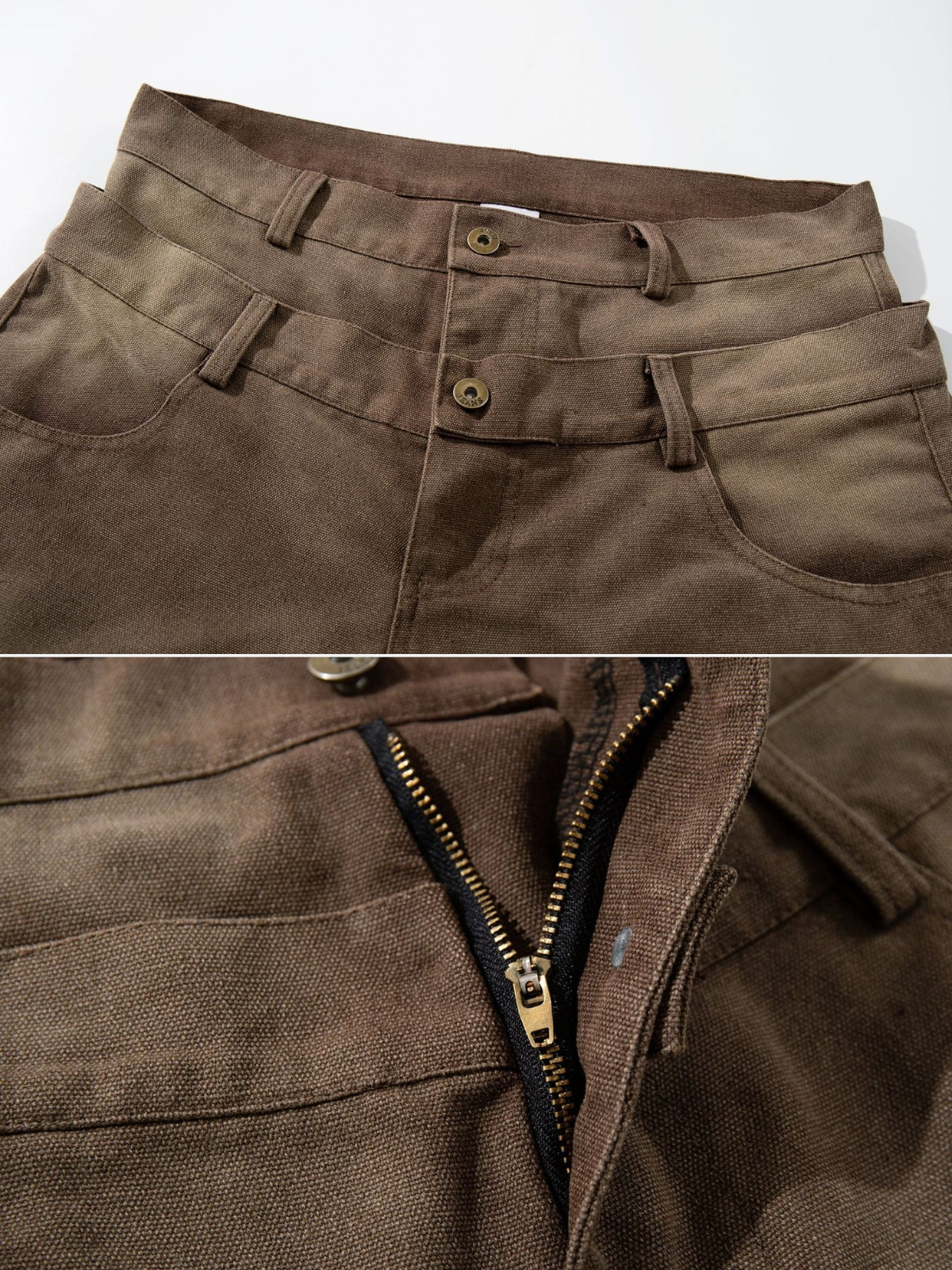 DOUBBLY - Double Patchwork Basic Baggy Jeans | Teenwear.eu