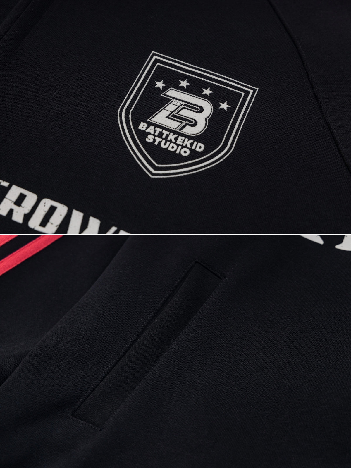 EVERLASTING - Oversized Print Polo Hoodie | TEENWEAR.EU