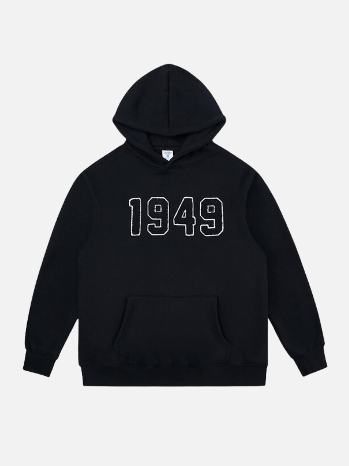 COLLEAGUE - Regular Embroidered Hoodie Black | TEENWEAR.EU