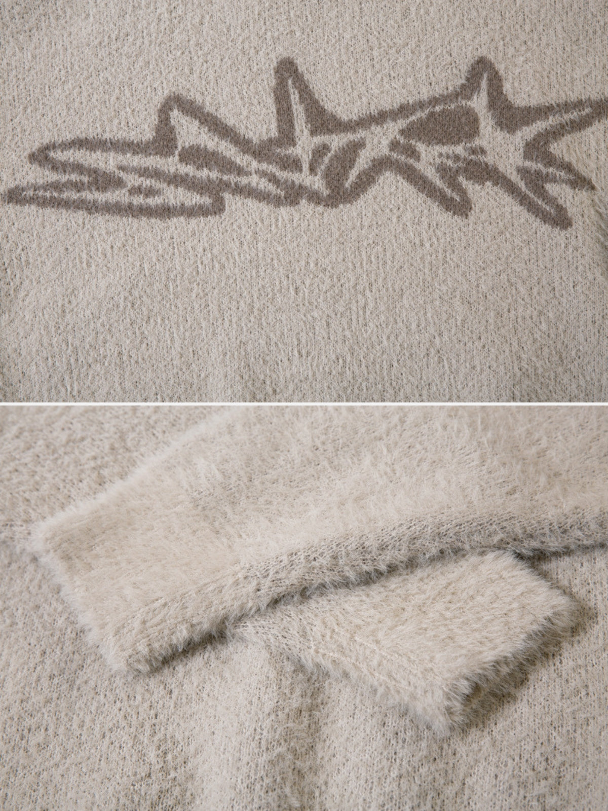 BLURRED STAR - Oversized Graphic Sweater | TEENWEAR.EU