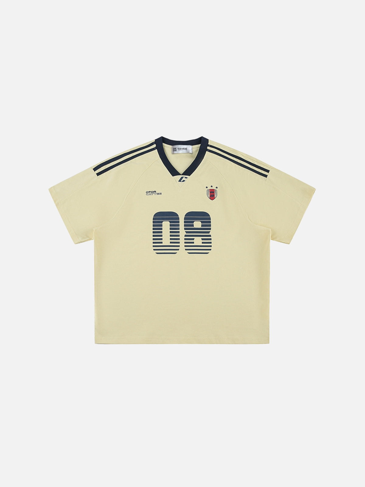 CATTEG - Oversized Graphic Jersey T-Shirt Yellow | TEENWEAR.EU