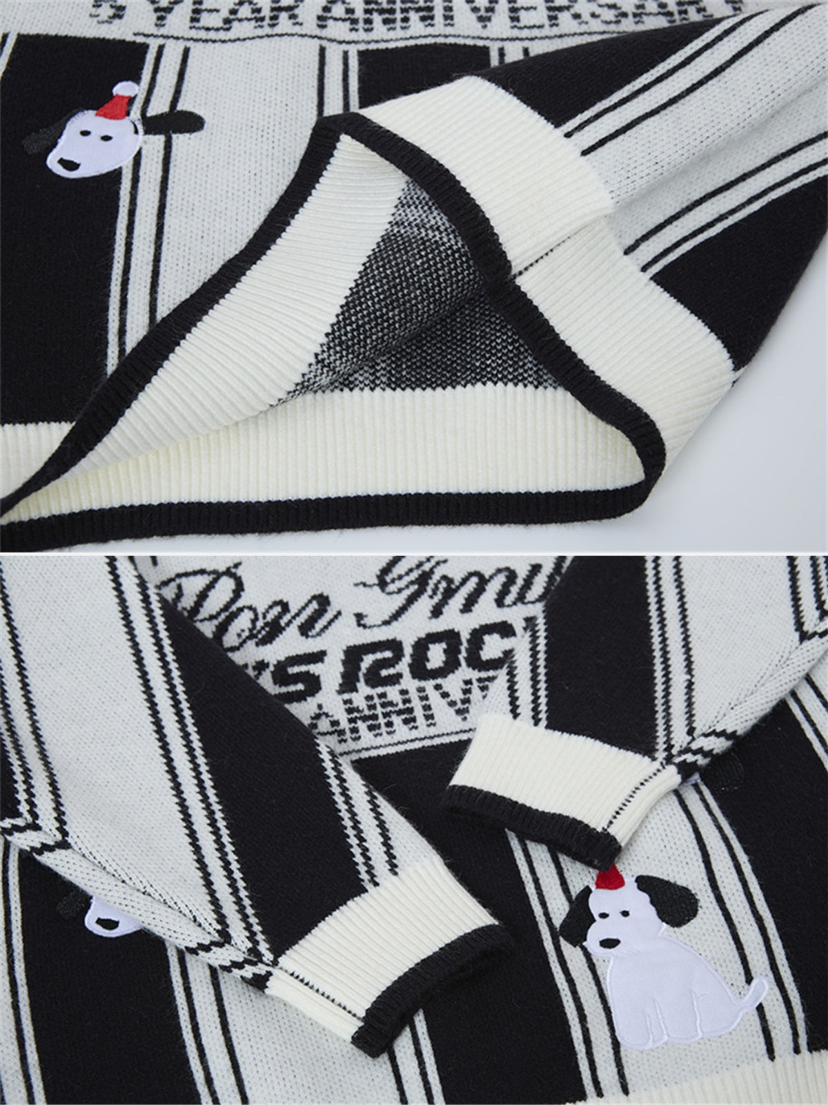 ROCH ON - Oversized Graphic Polo Sweater