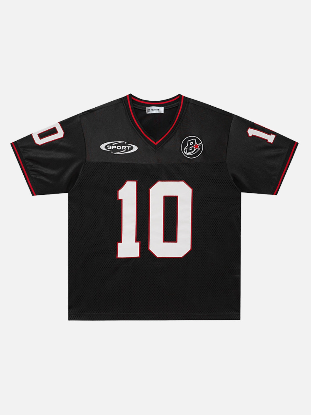 SPORTO - Oversized Graphic Jersey Black | Teenwear.eu