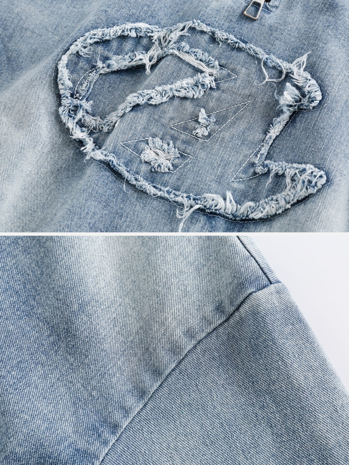 ELAN - Oversized Denim Embroidered Jacket | TEENWEAR.EU