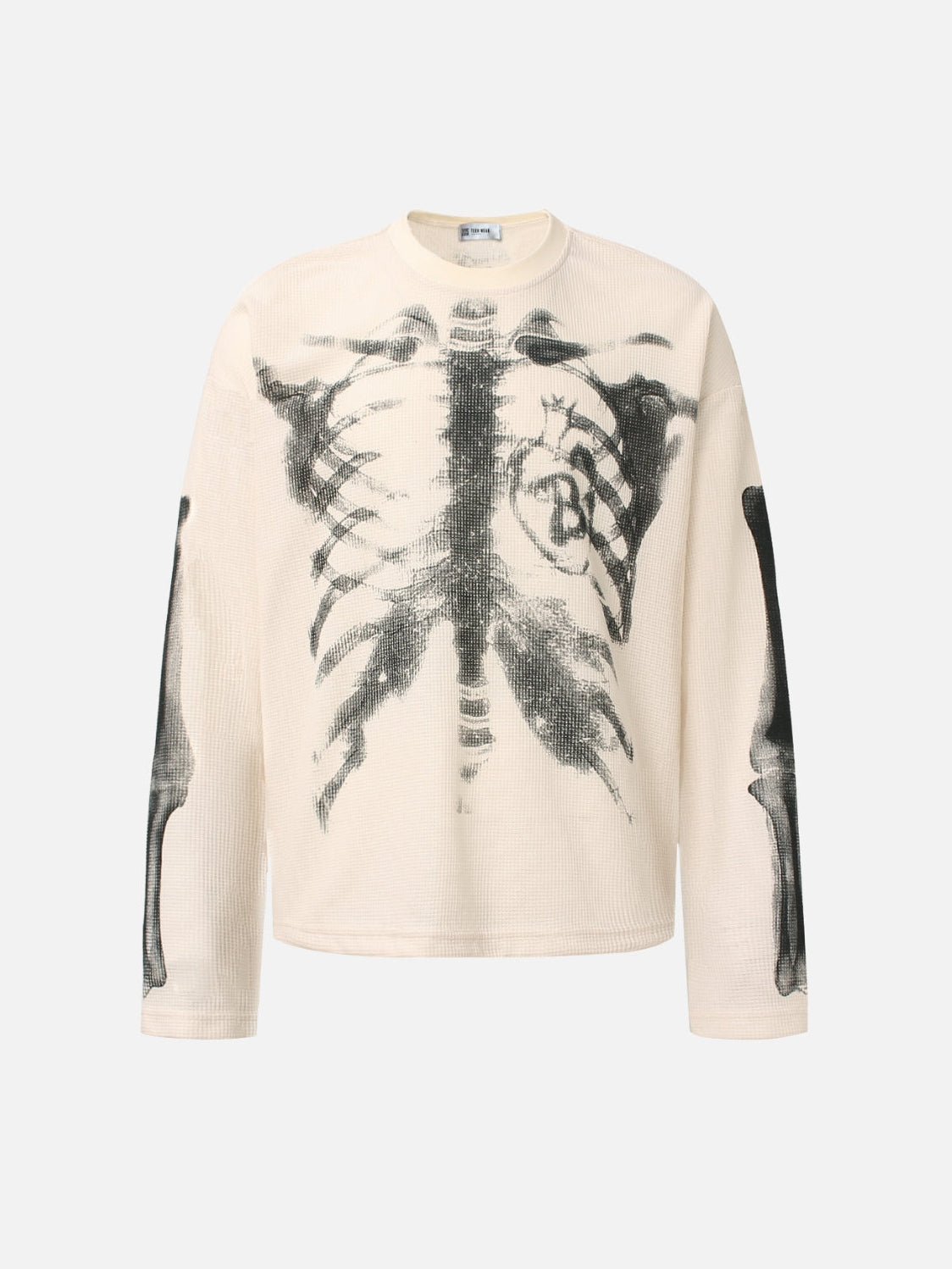 XBODY - Long Sleeve Graphic T-Shirt Beige | Teenwear.eu