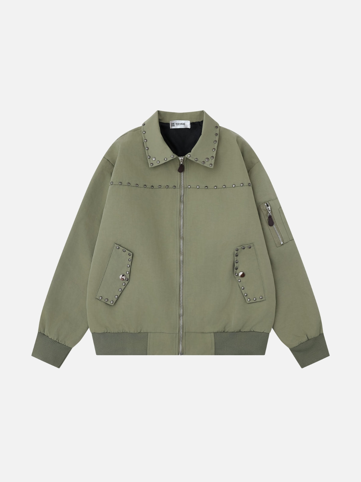 STUDSY - Oversized Embroidered Jacket