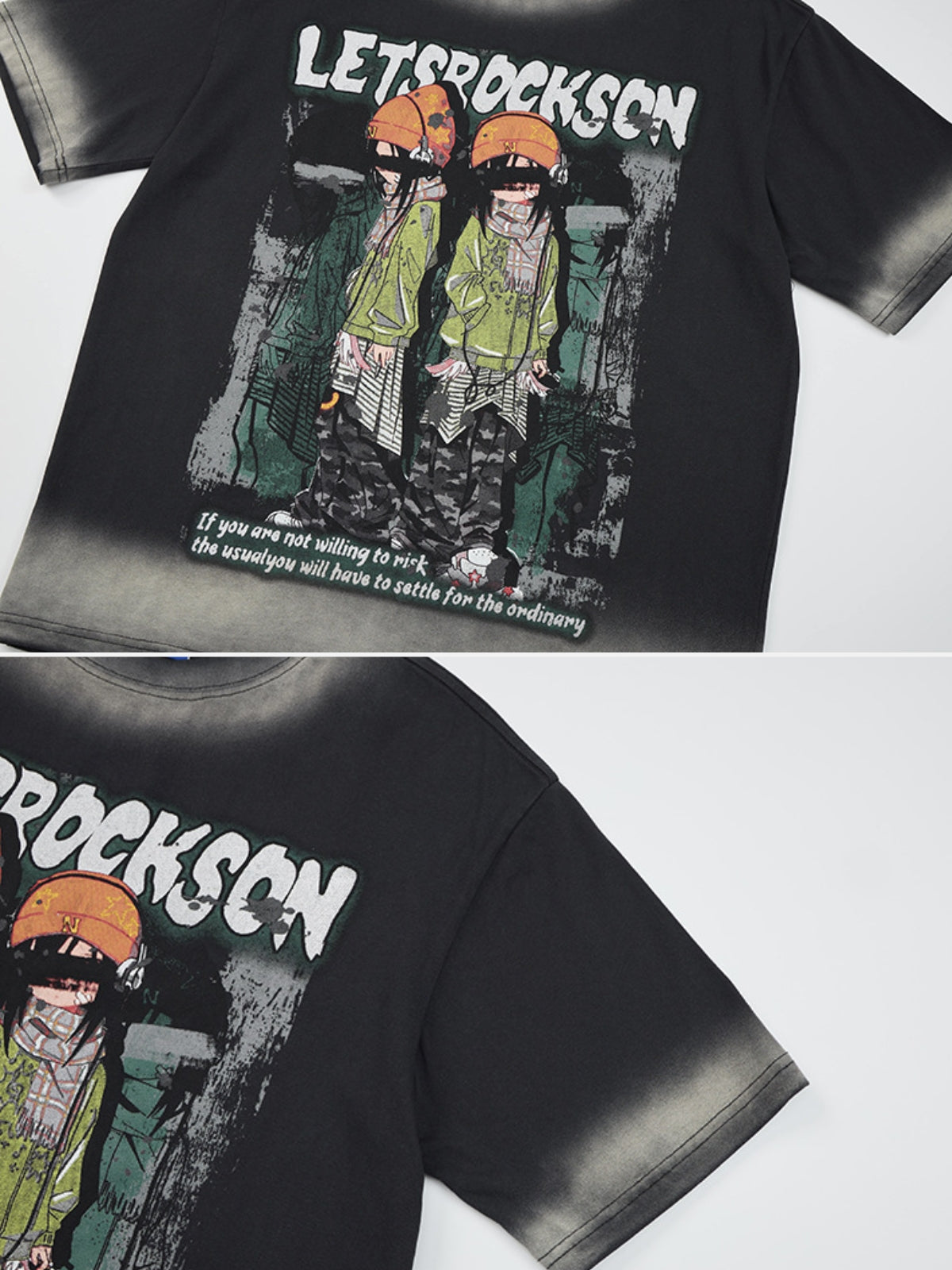 ANIMEE - Oversized Graphic T-Shirt