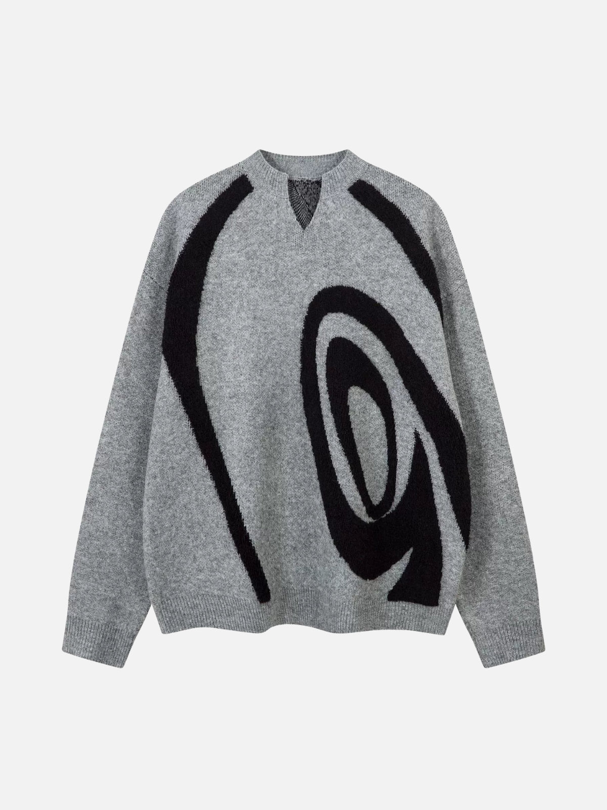 HYPNOTY - Oversized Print Sweater Grey | Teenwear.eu
