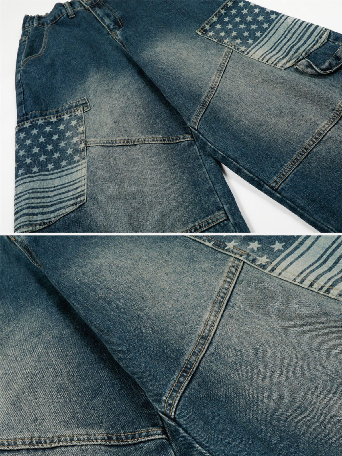 FLAGGY - Baggy Print Cargos