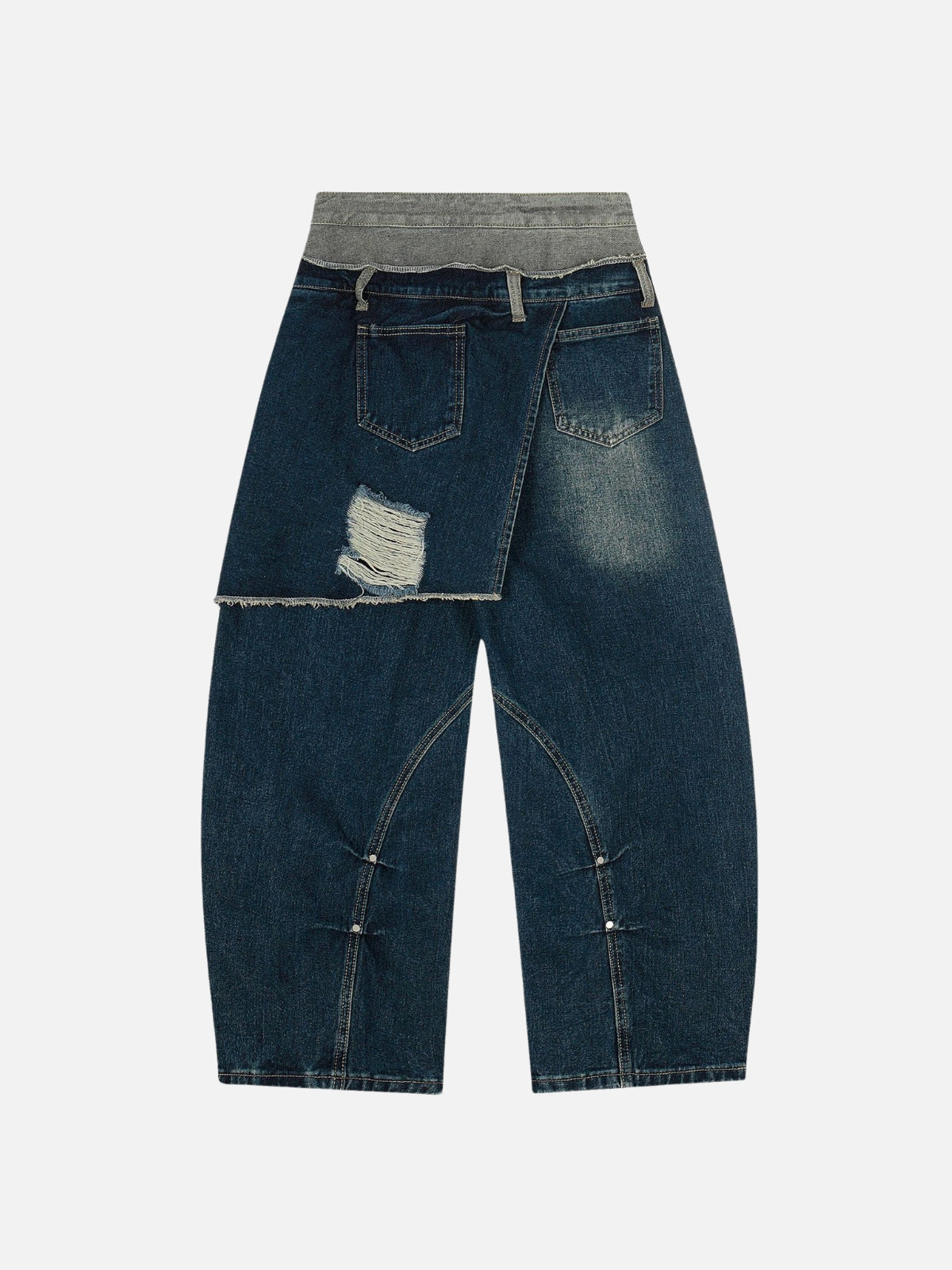 GRUNTRA – Baggy Basic Patchwork Jeans | Teenwear.eu