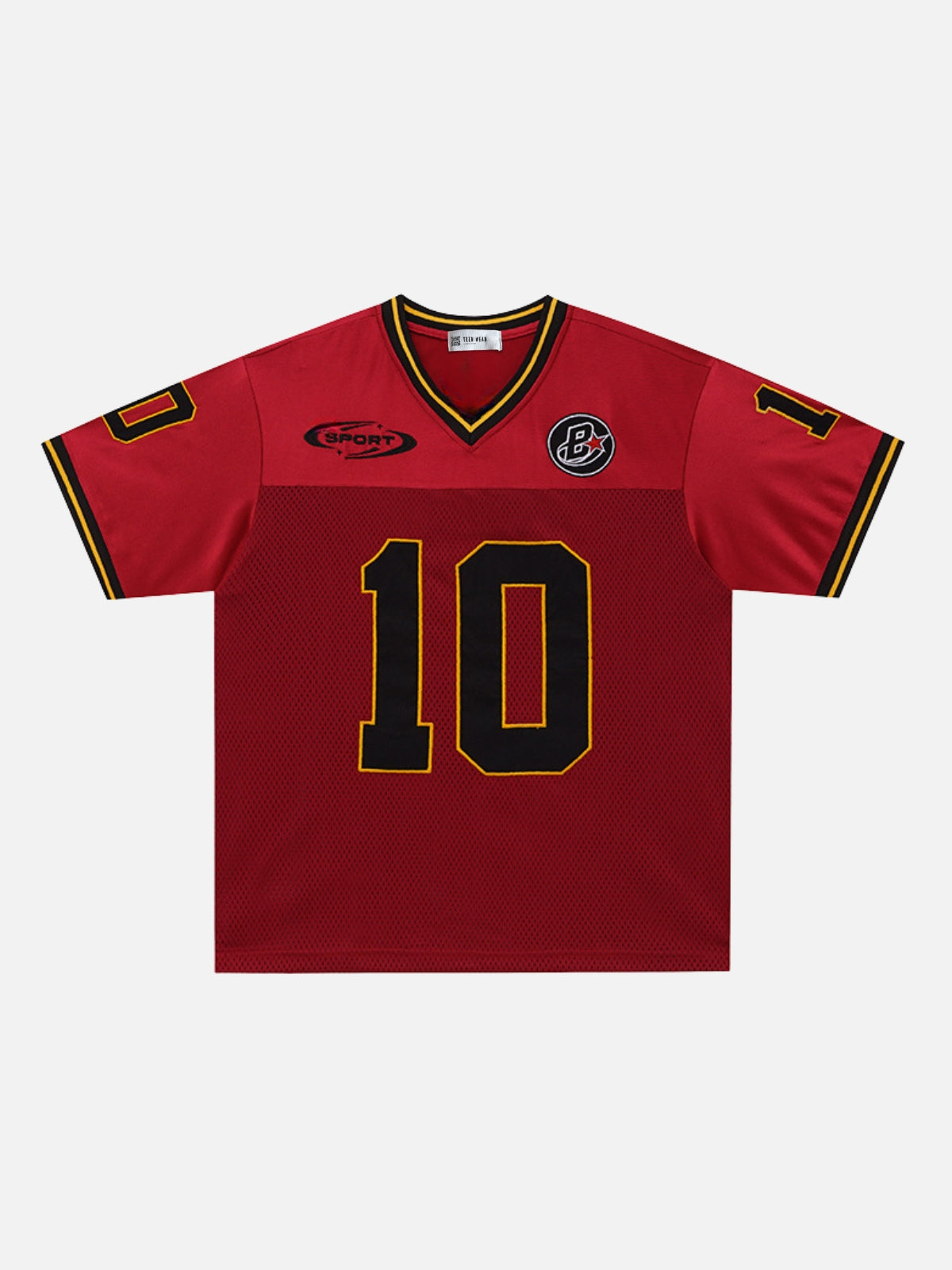SPORTO - Oversized Graphic Jersey Red | Teenwear.eu