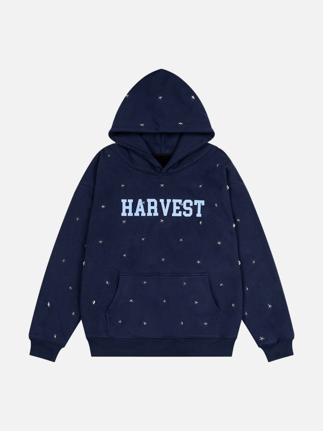 COSMO-Z - Oversized Embroidered Zip Up Hoodie Blue | Teenwear.eu