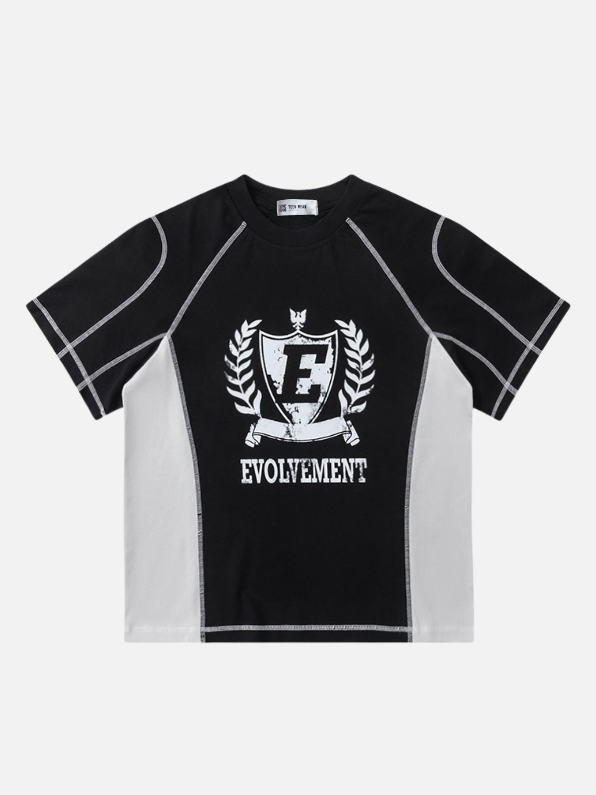 EVOLVEMENT - Oversized Graphic T-shirt Black | Teenwear.eu