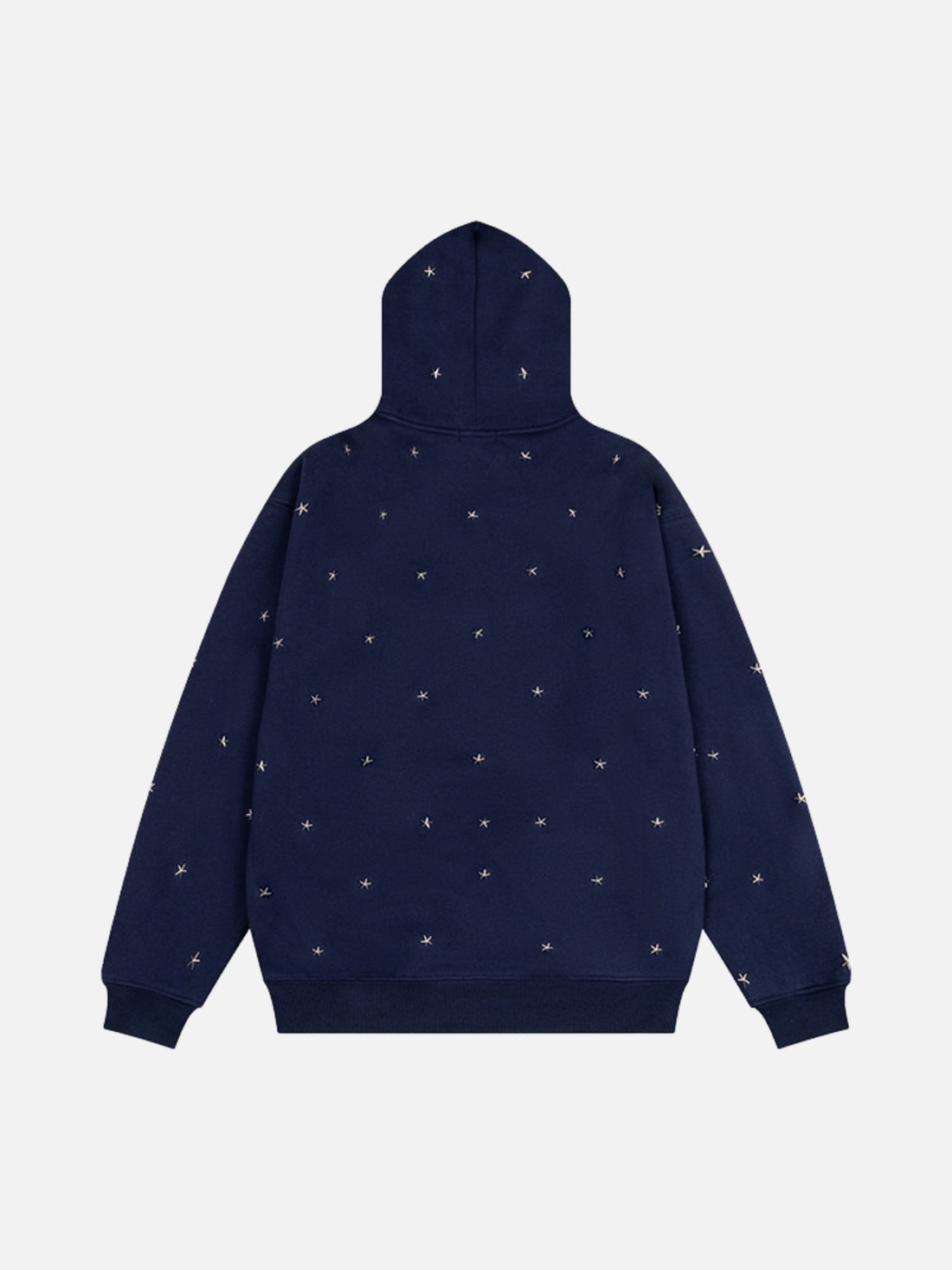 COSMO-Z - Oversized Embroidered Zip Up Hoodie Blue | Teenwear.eu