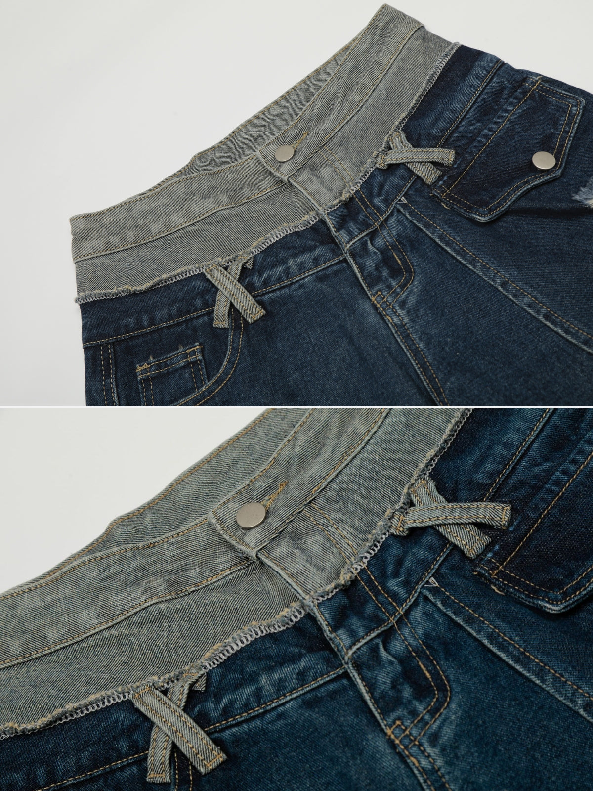 GRUNTRA – Baggy Basic Patchwork Jeans | Teenwear.eu