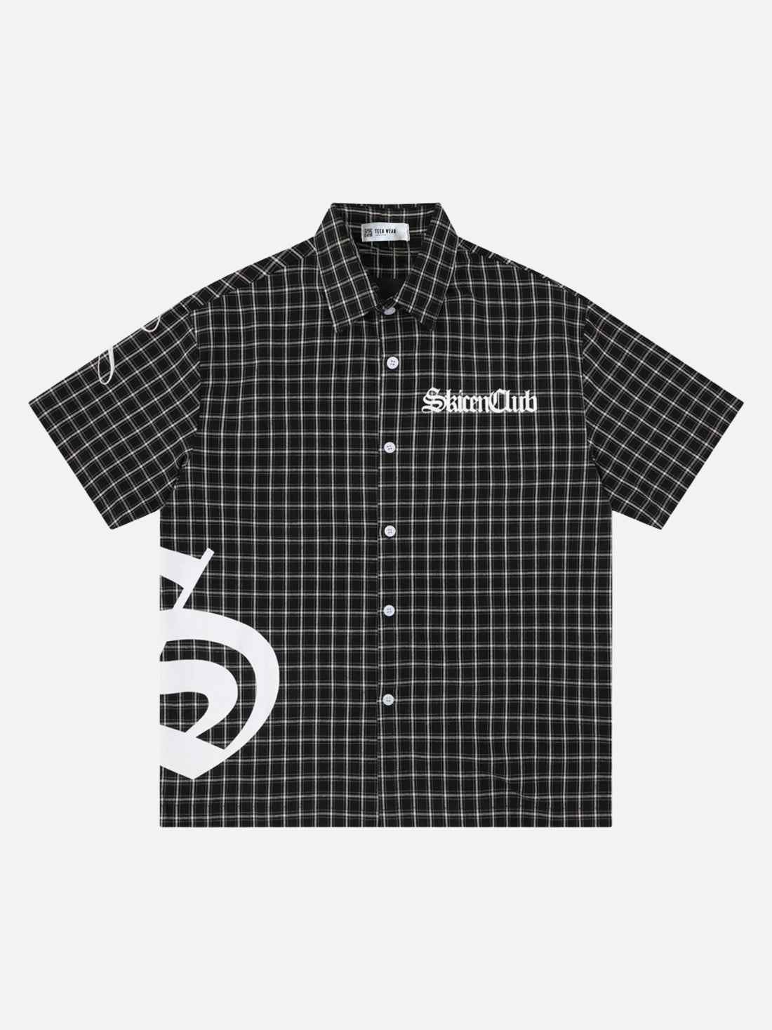 CLUBBY - Oversized Graphic Shirt Red | Teenwear.eu