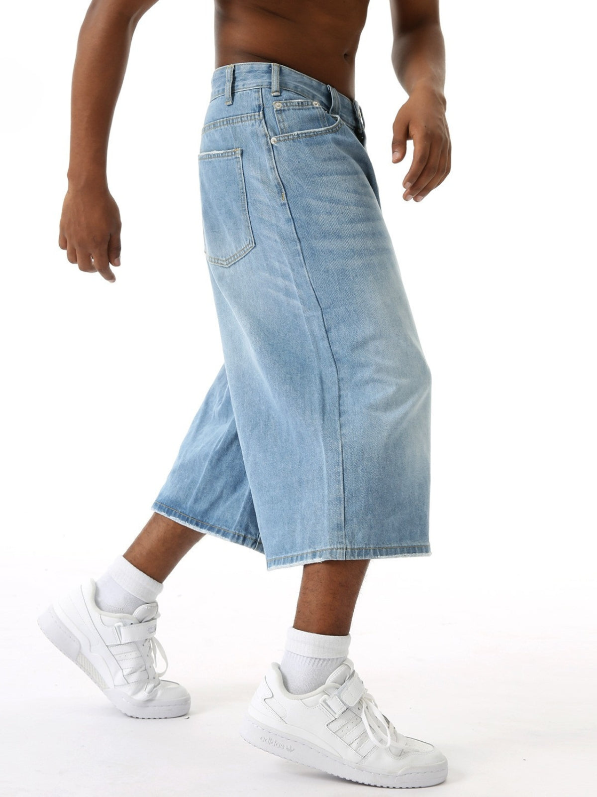 GENTLES - Baggy Denim Jorts | TEENWEAR.EU