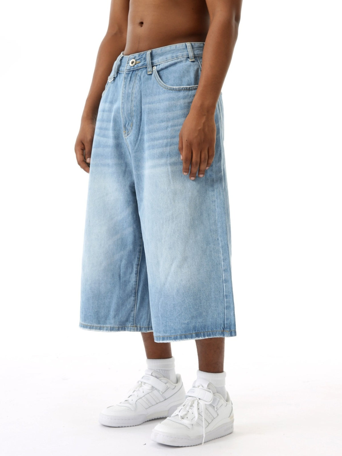 GENTLES - Baggy Denim Jorts | TEENWEAR.EU