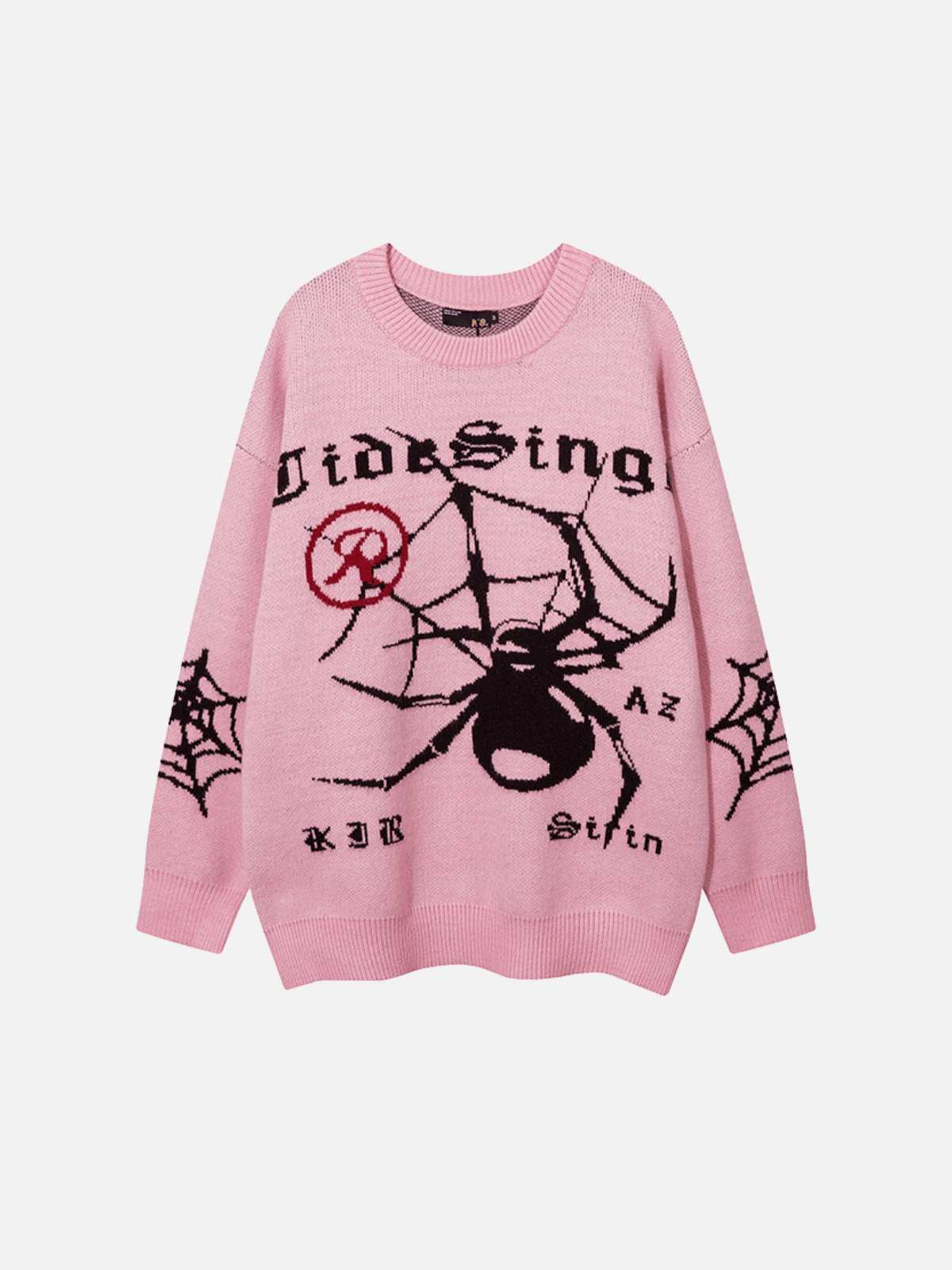 SIDESING - Oversized Graphic Sweater Pink | Teenwear.eu