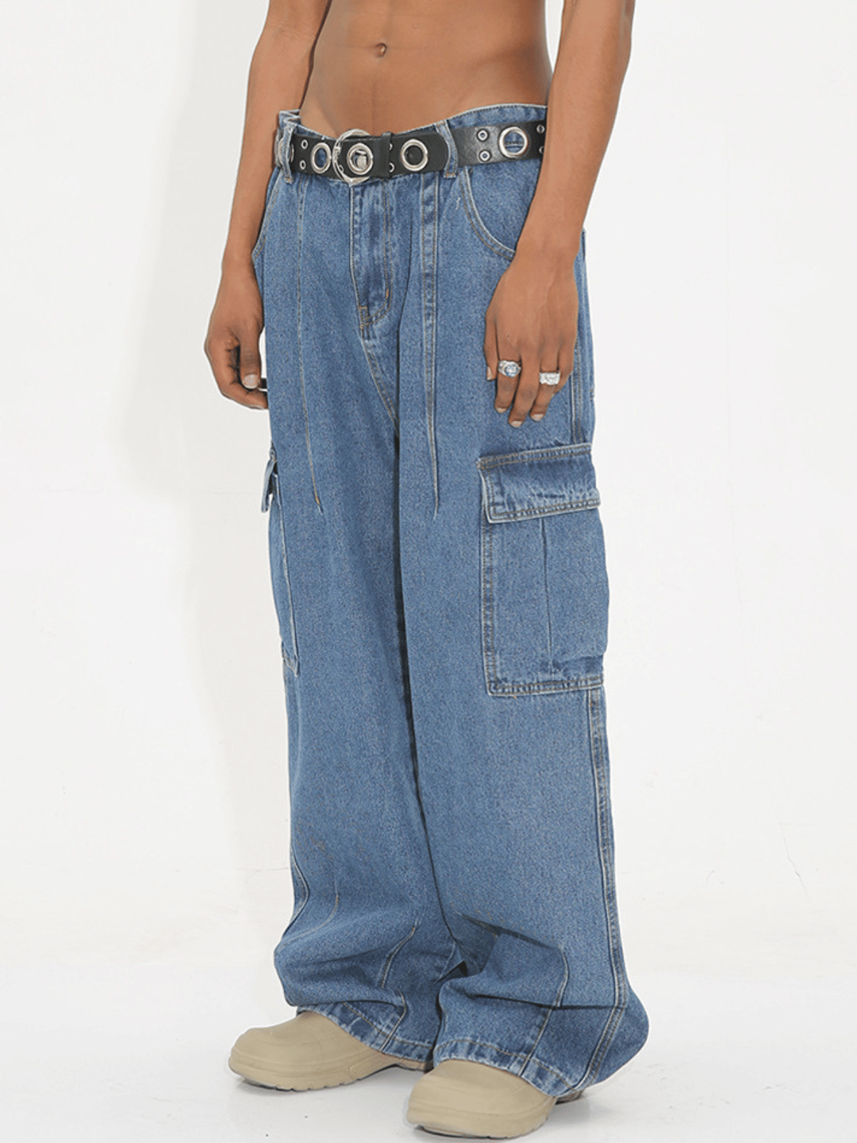 DARKET - Loose Cargo Basic Jeans | Teenwear.eu