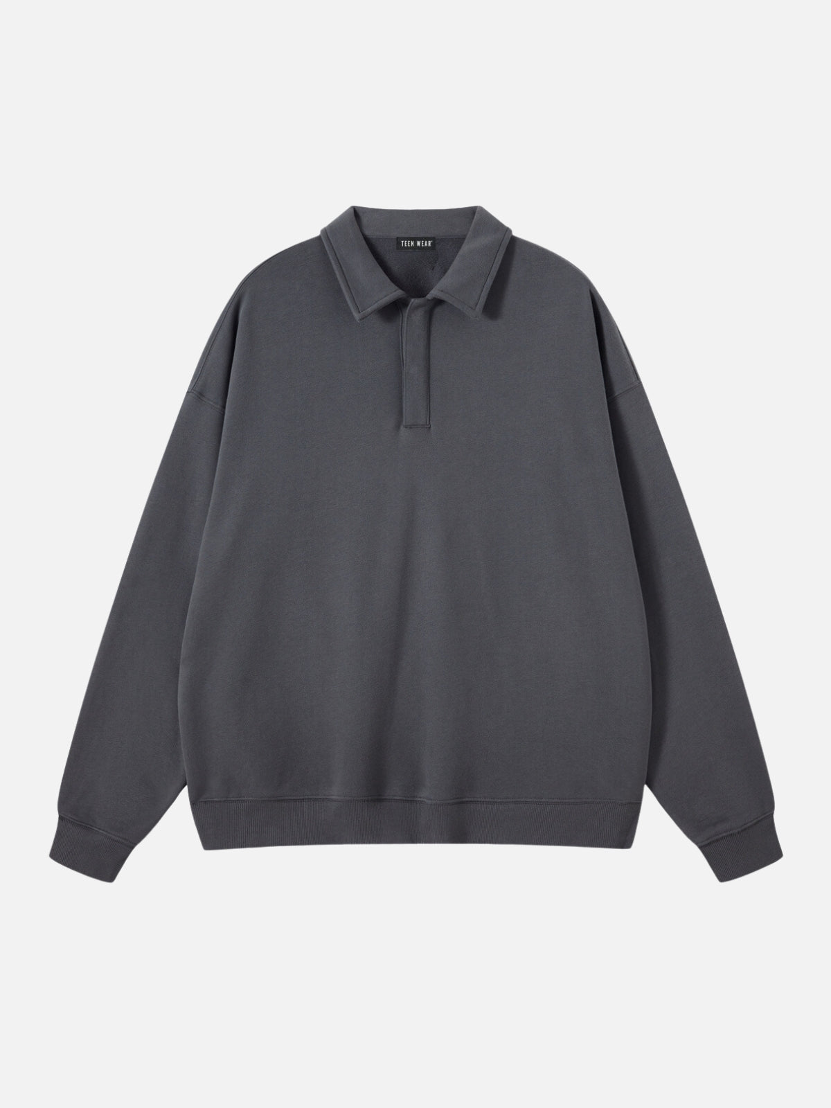 PULSE - Oversized Polo Shirt Dark Grey | TEENWEAR.EU