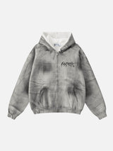 FANTASTIC - Oversized Printed Zip Up Hoodie