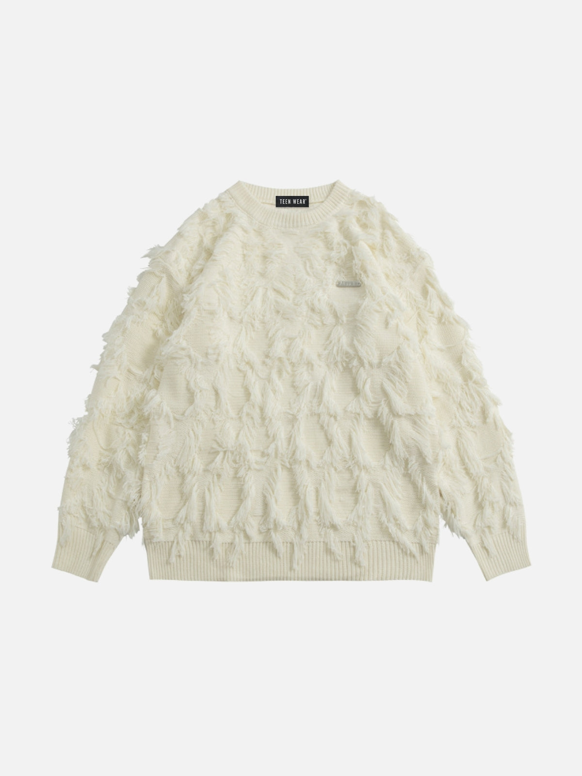 HAFO - Oversized Basic Sweater White | TEENWEAR.EU