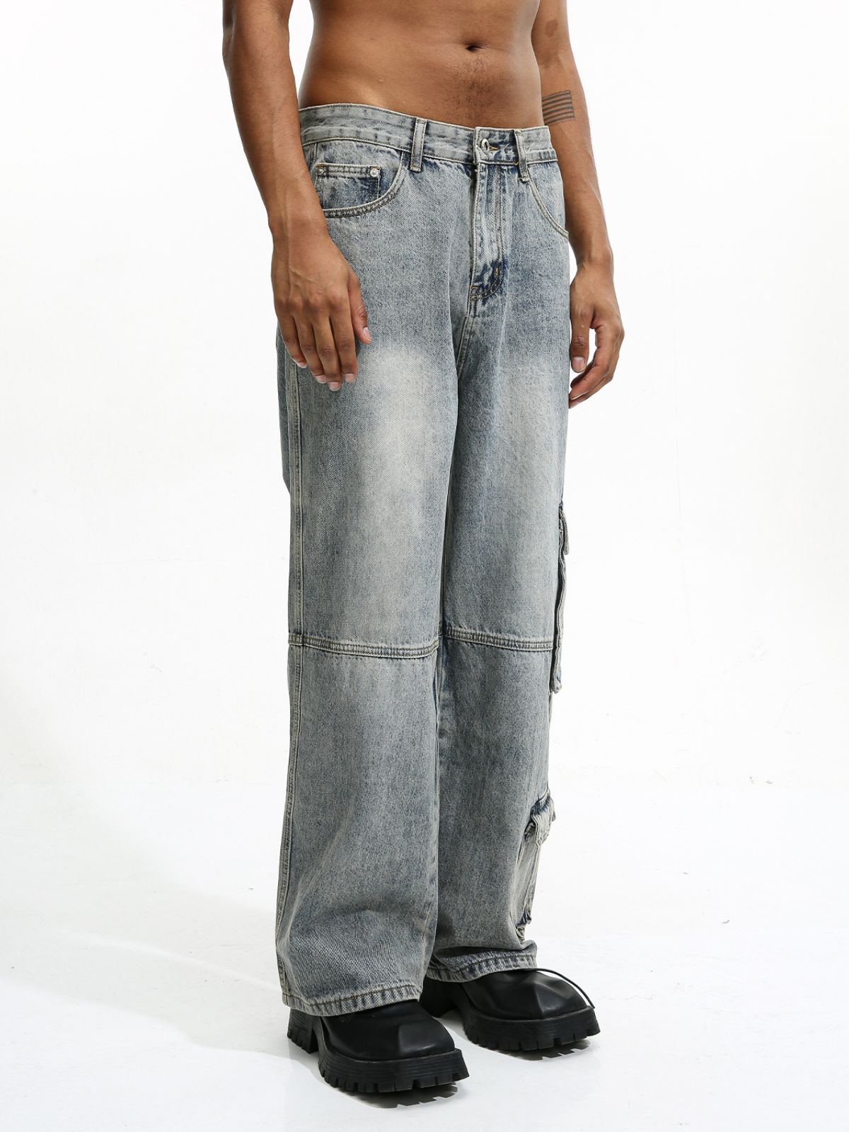 NICHE - Loose Cargo Basic Jeans | TEENWEAR.EU