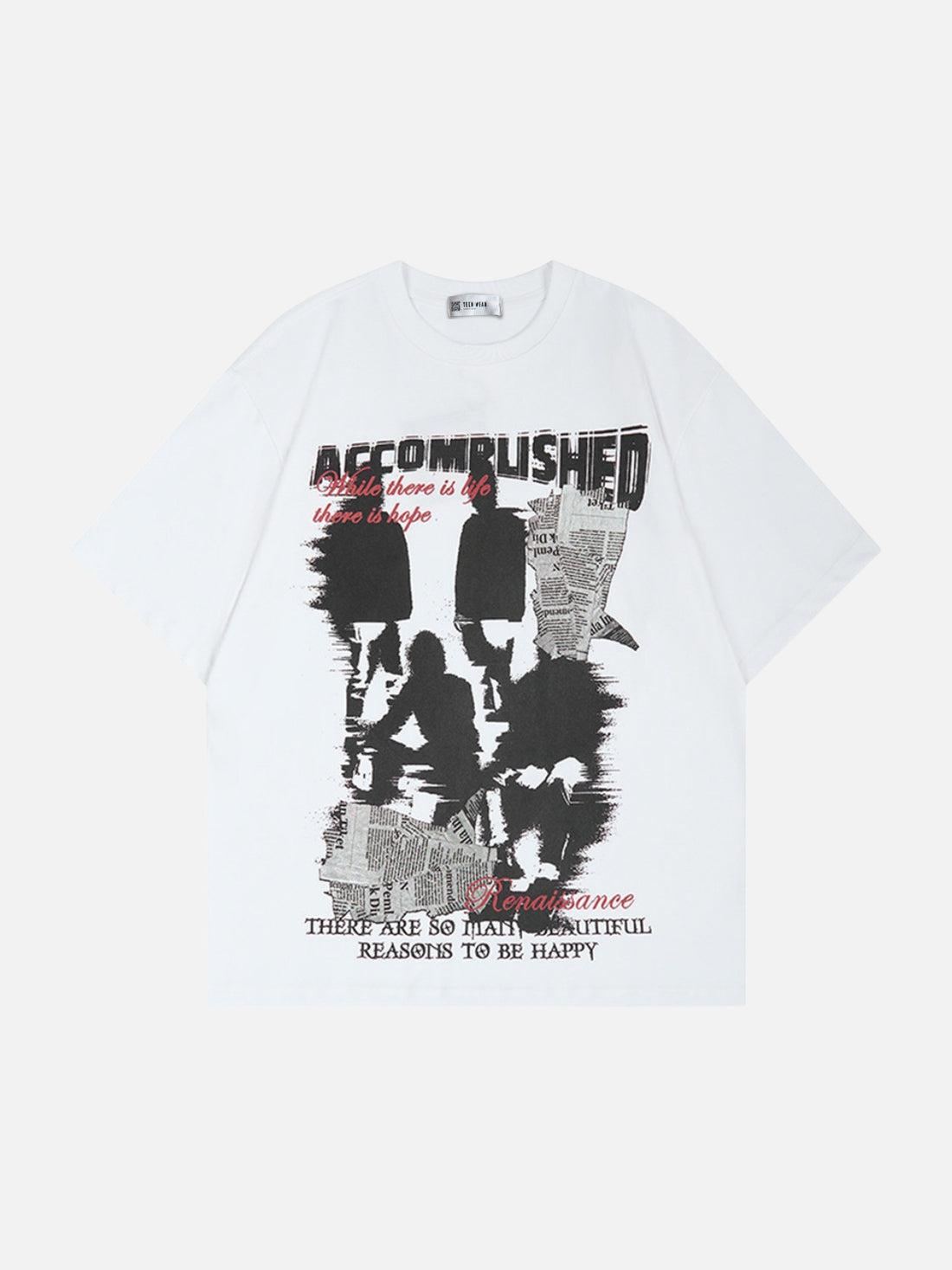 ACCOMRUSHED - Oversized Graphic T-Shirt Black | Teenwear.eu