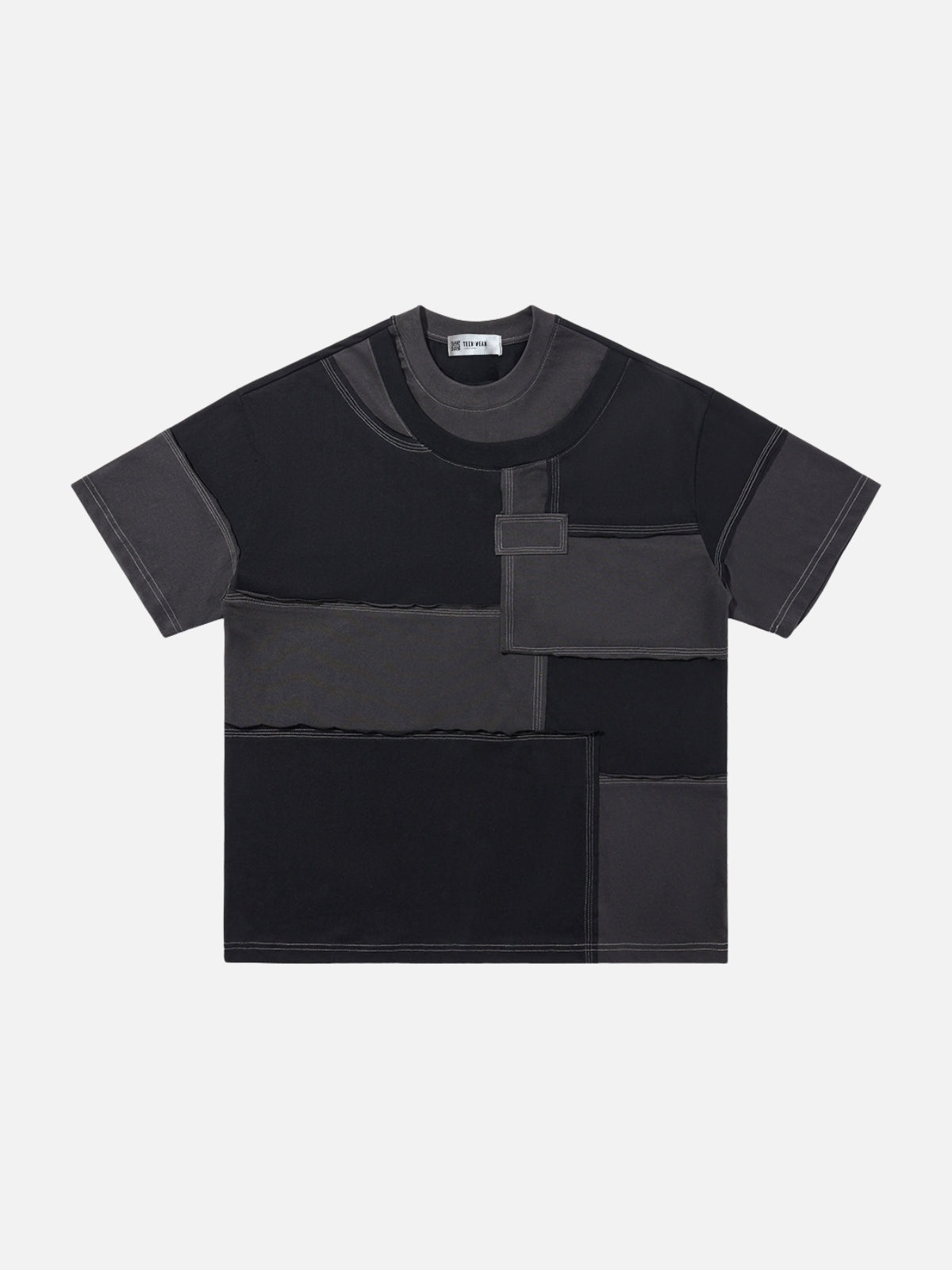 CUBES - Oversized Graphic T-Shirt Black | Teenwear.eu