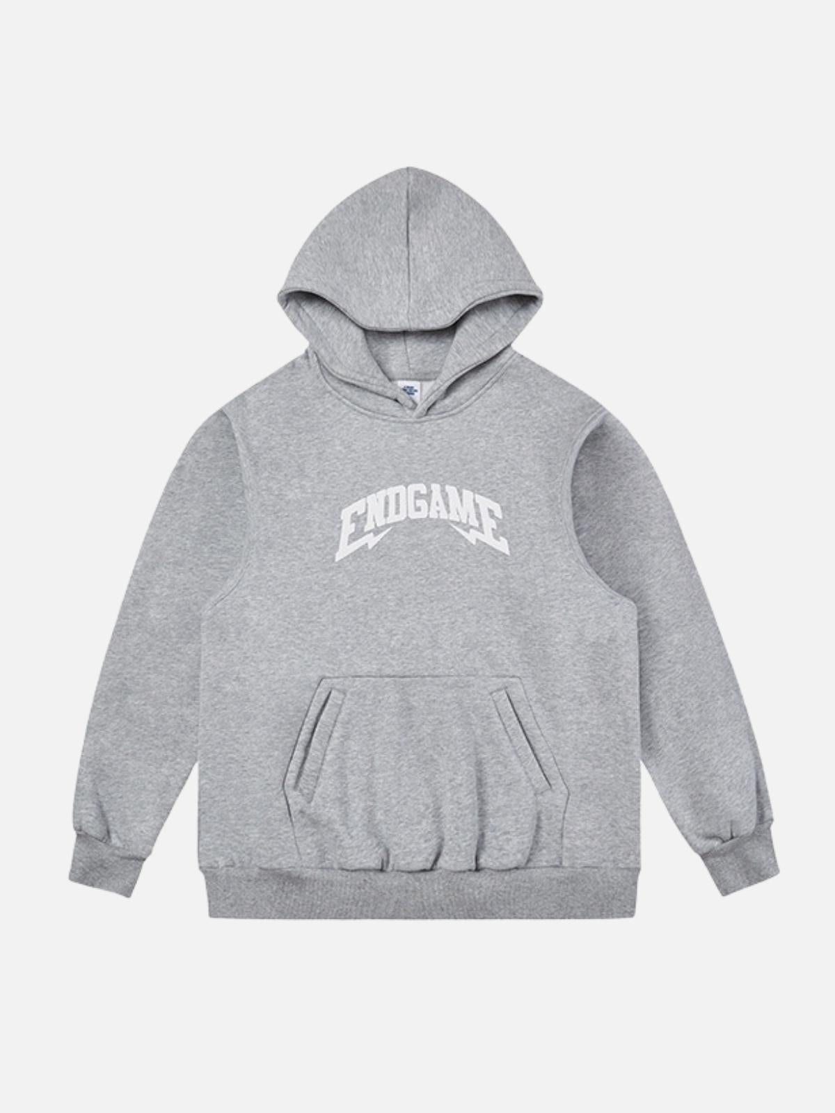 ENDGAME - Regular Print Hoodie Grey | TEENWEAR.EU