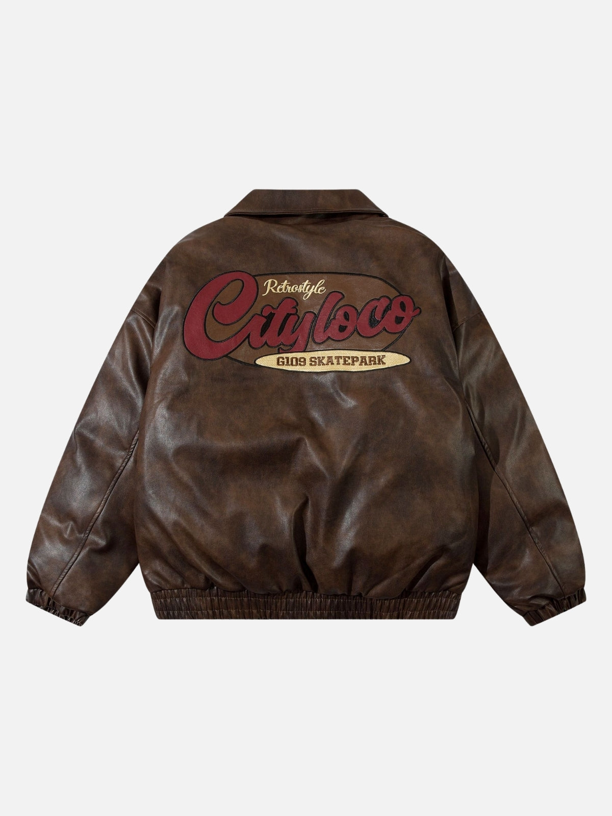 Cityloco レザージャケット ブラウン