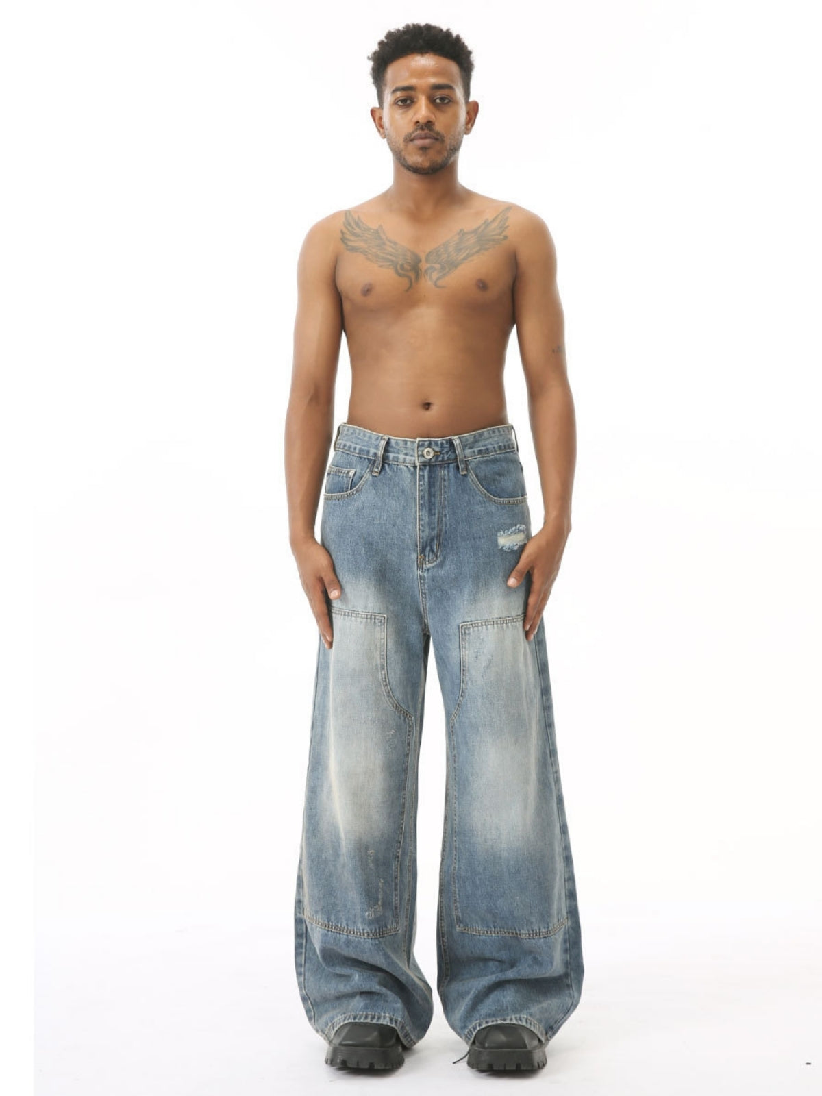MAGNATES - Baggy Patchwork Basic Jeans | TEENWEAR.EU