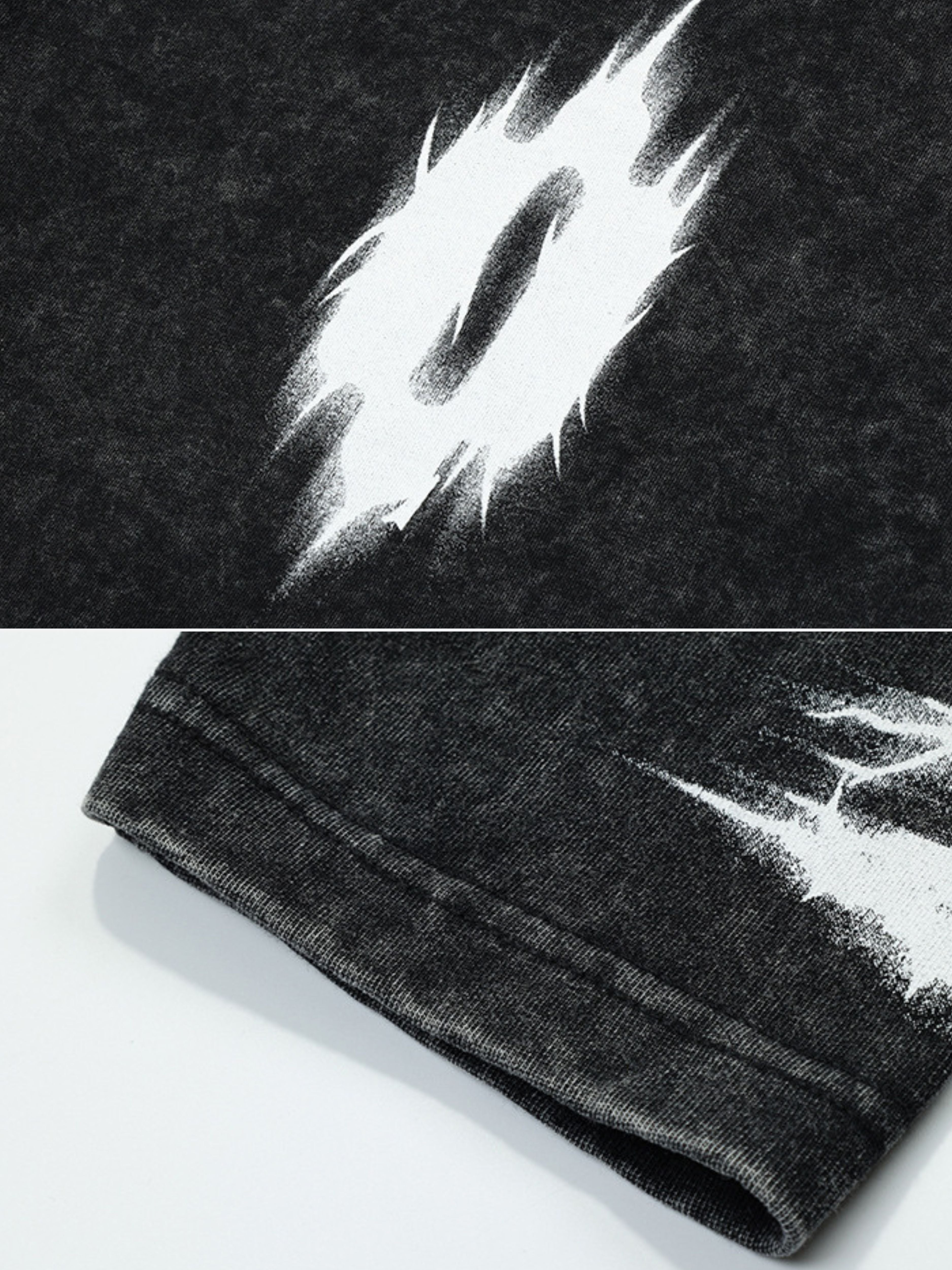 KINDO - Oversized Print Long Sleeved T-Shirt | TEENWEAR.EU