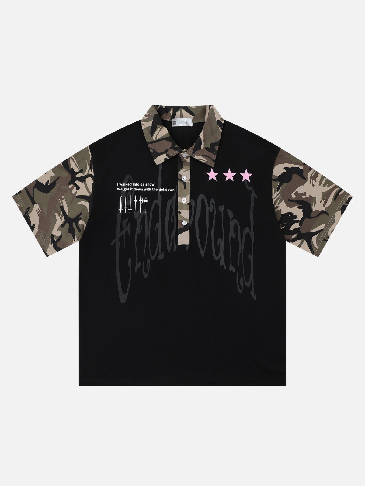 GATHERY - Graphic Polo Shirt Black | Teenwear.eu