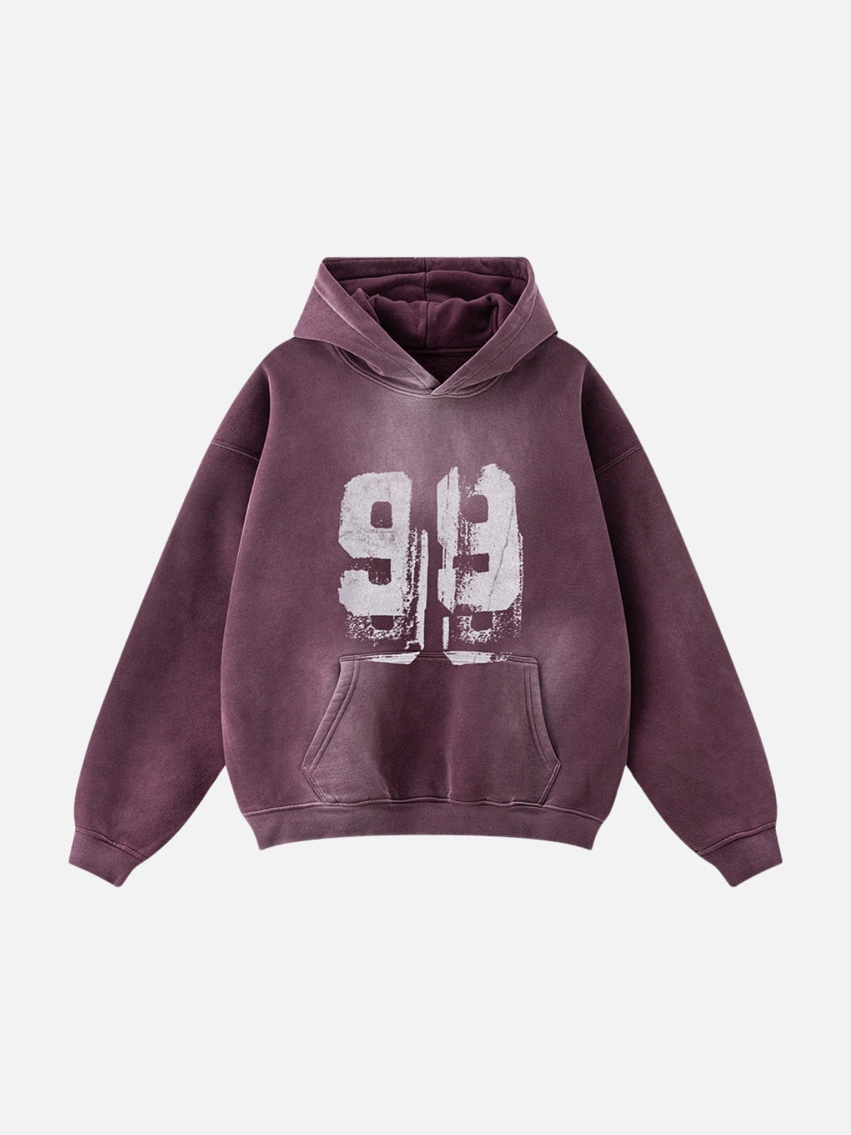 NINETY9 - Oversized Graphic Hoodie Red | TEENWEAR.EU