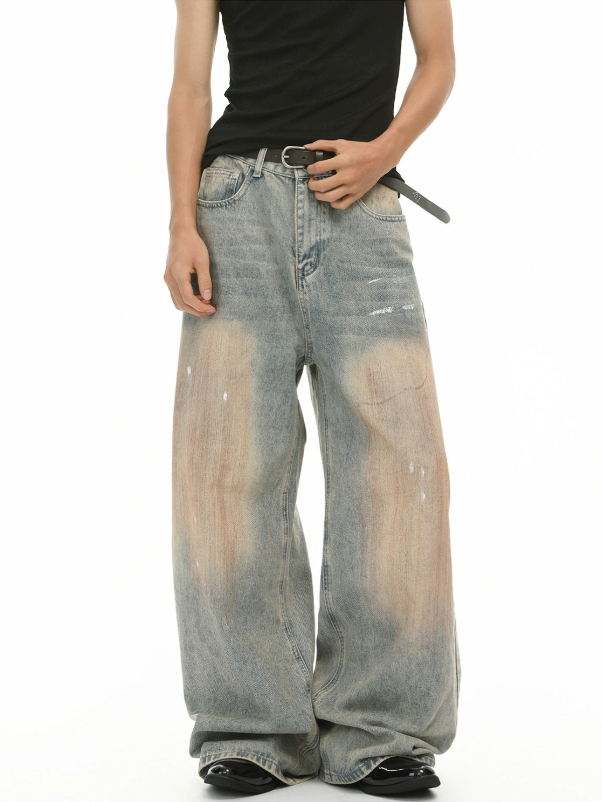 OSKERKY - Baggy Basic Jeans