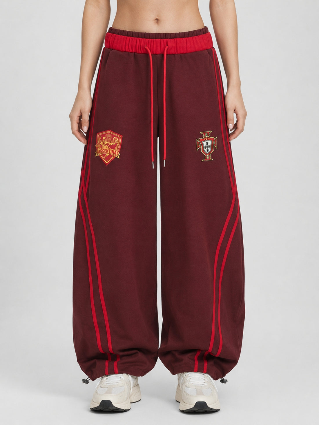 SPORTIE - Baggy Graphic Embroidered Sweatpants
