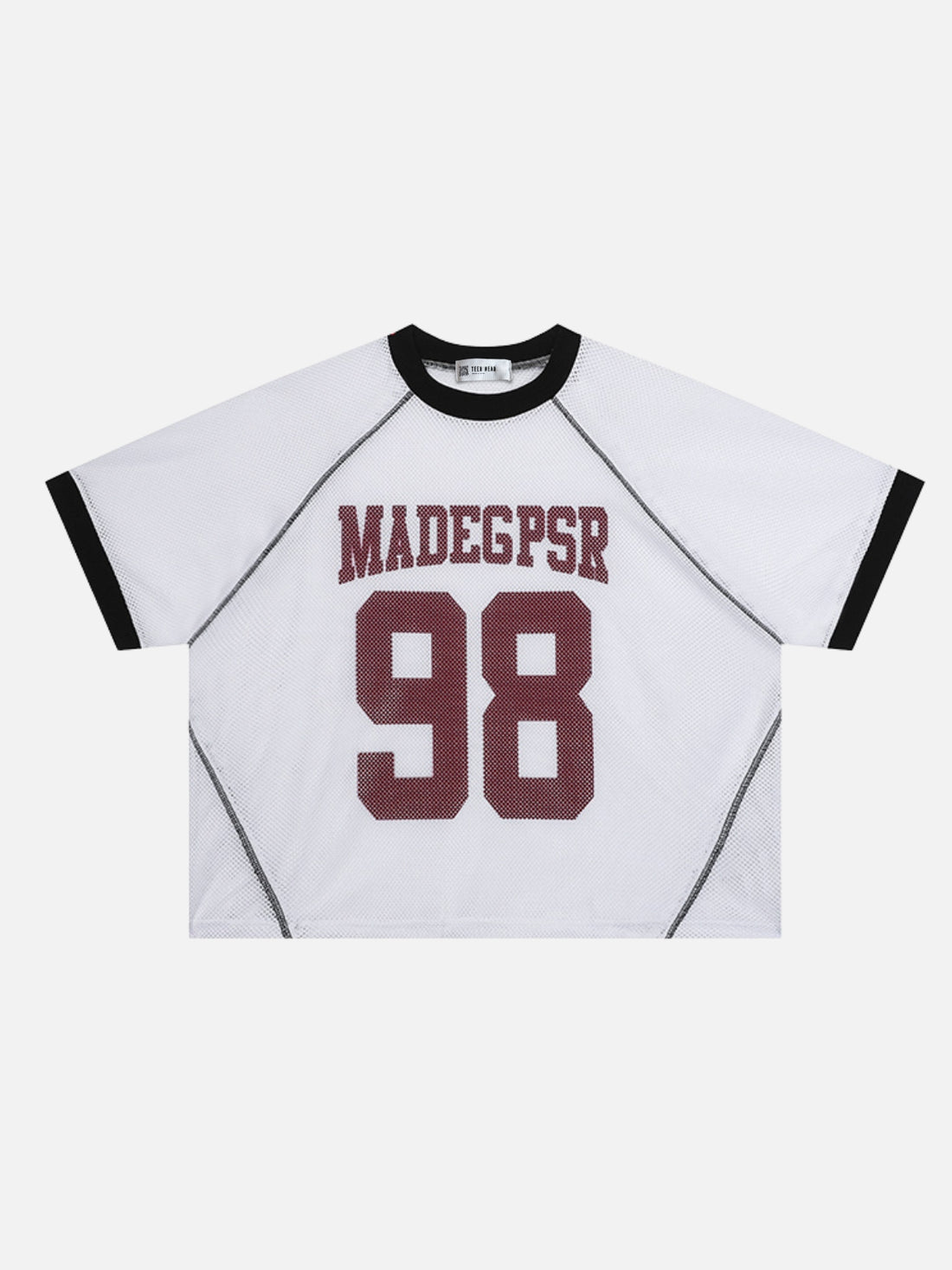 GPSR - Oversized Cropped Graphic Jersey Black | Teenwear.eu