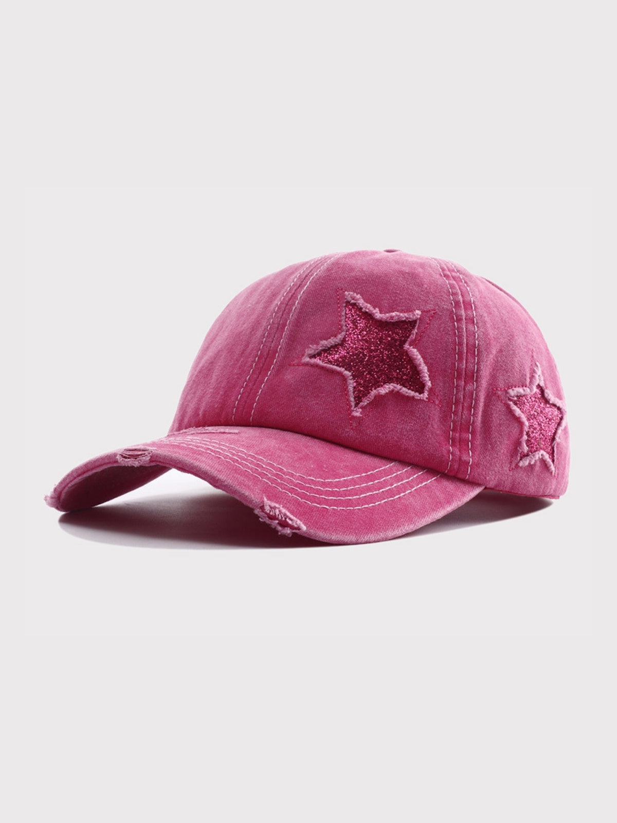 STARCAP - Graphic Curved Cap Dark Pink 54-60cm | Teenwear.eu