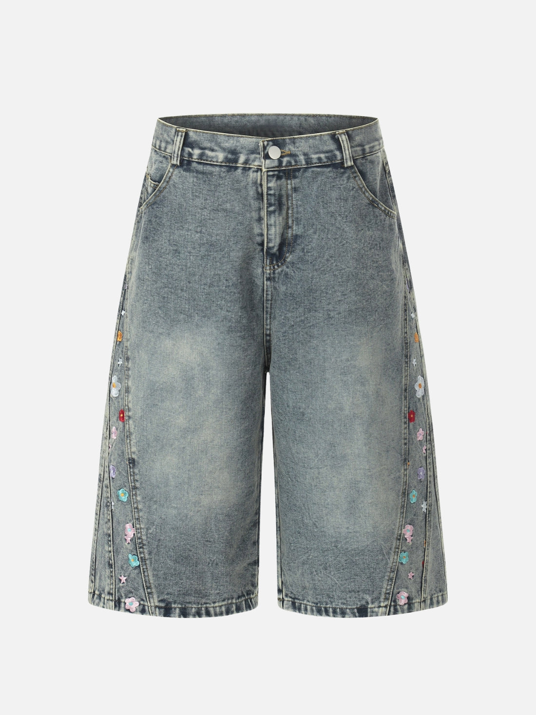 FLOWERY - Baggy Denim Jorts | Teenwear.eu