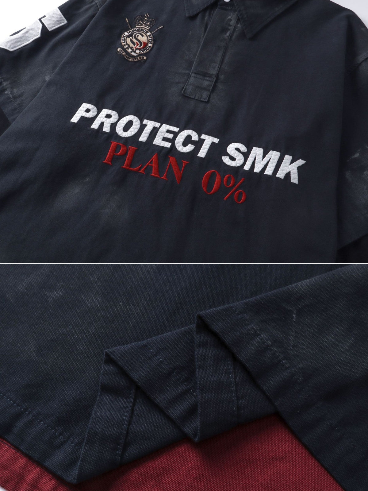 PLAN 0% - Premium Oversized Embroidered Polo Shirt | TEENWEAR.EU