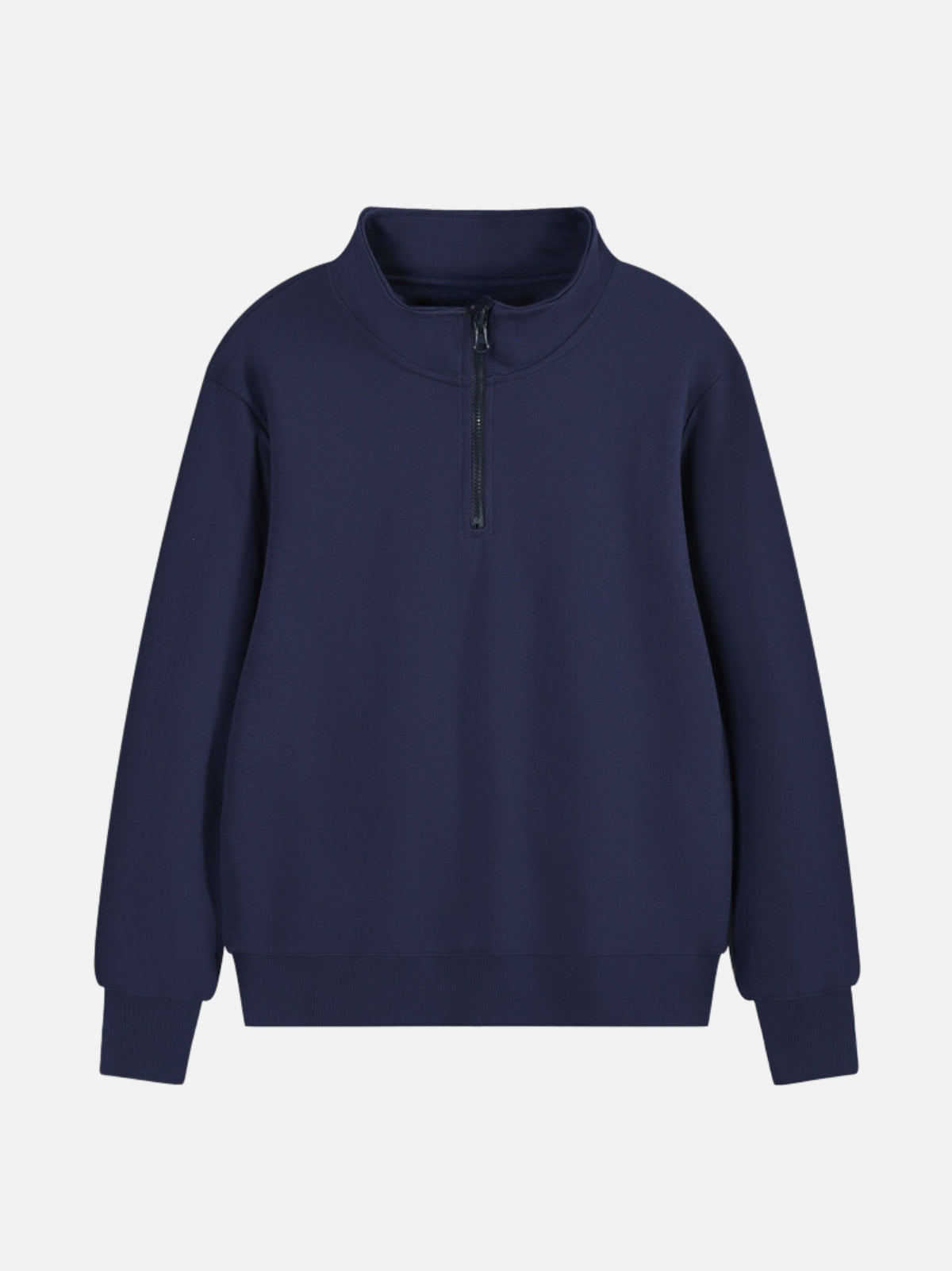 QUATER - Basic Zip Sweatshirt Blue | TEENWEAR.EU