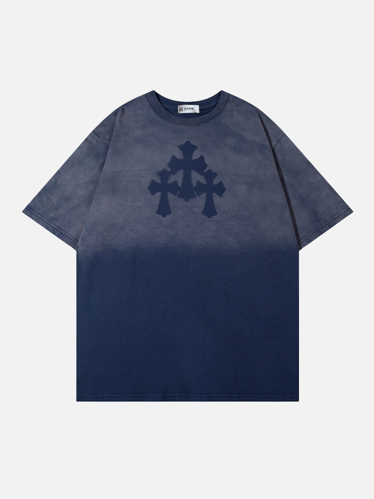 CROSIOS - Oversized Print T-shirt Blue | TEENWEAR.EU