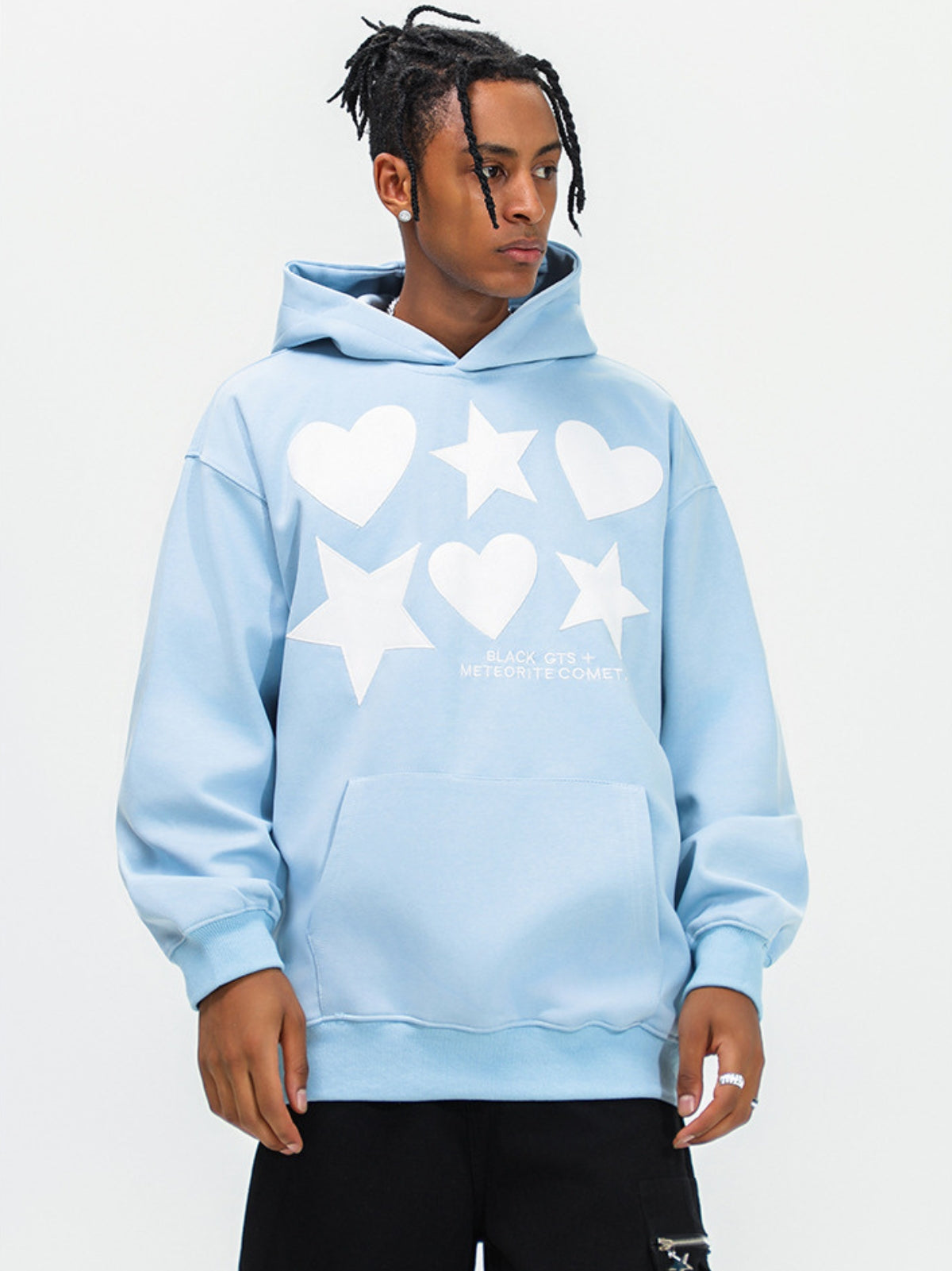 STAR HEARTS - Oversized Graphic Hoodie | TEENWEAR.EU