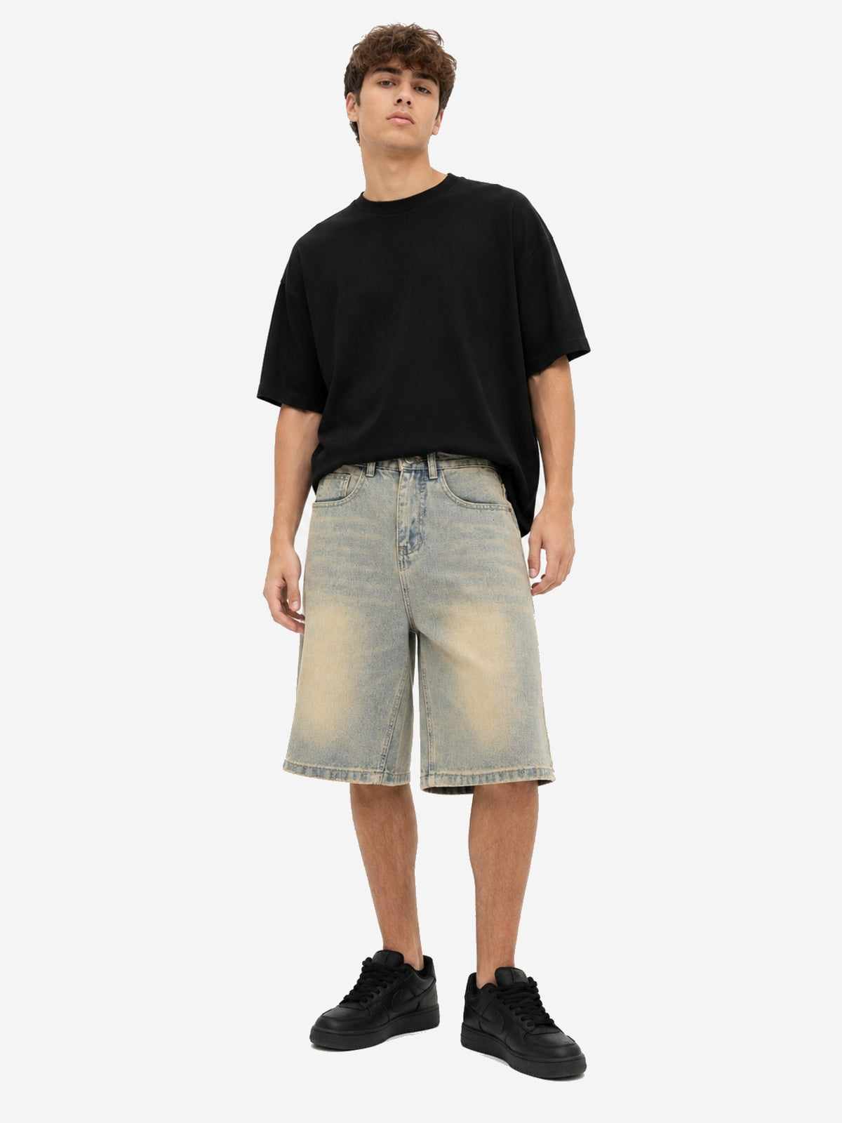 MERSHI - Baggy Denim Basic Shorts | Teenwear.eu