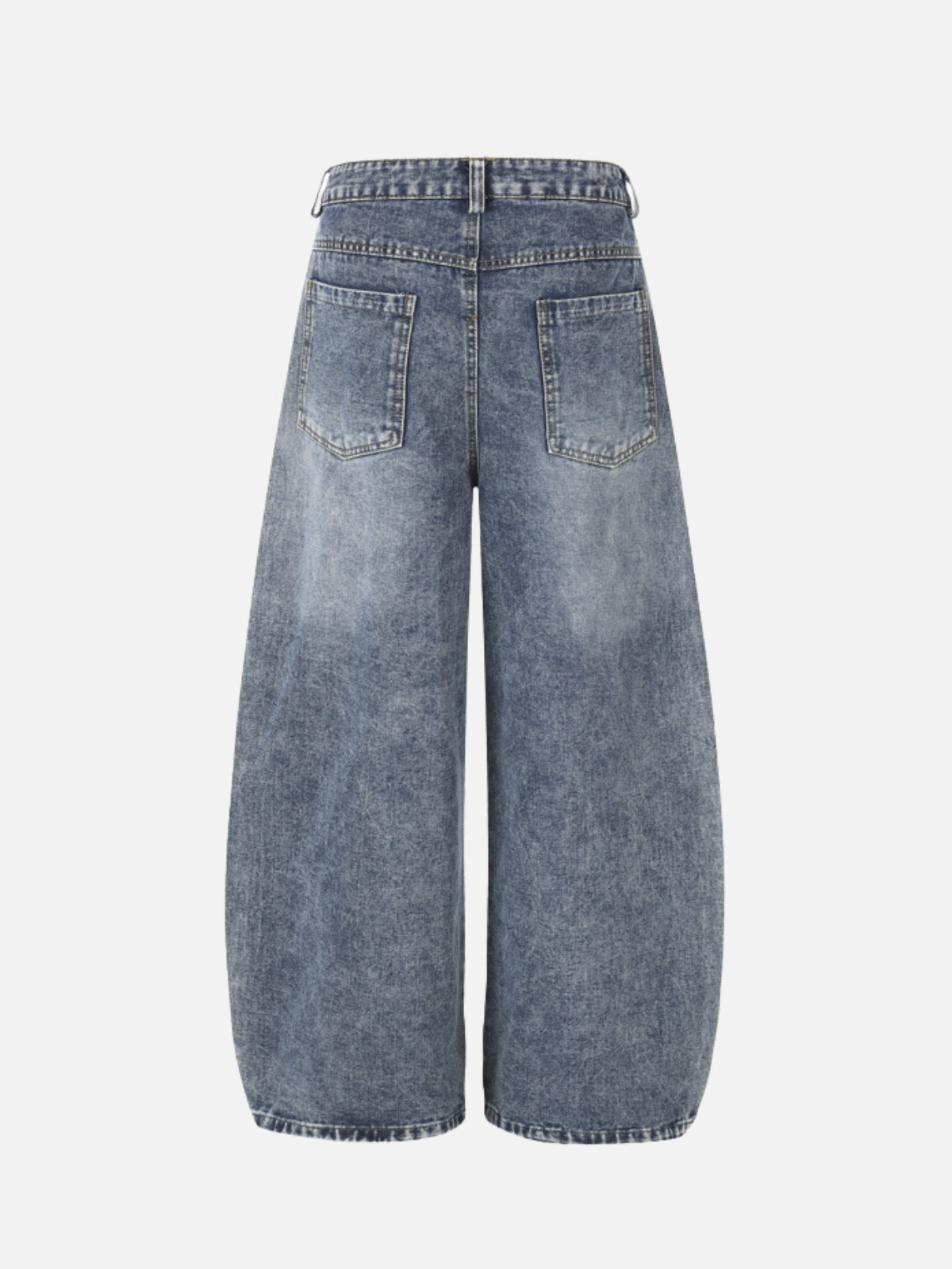 STARNIES - Embroidered Star Patch Baggy Jeans