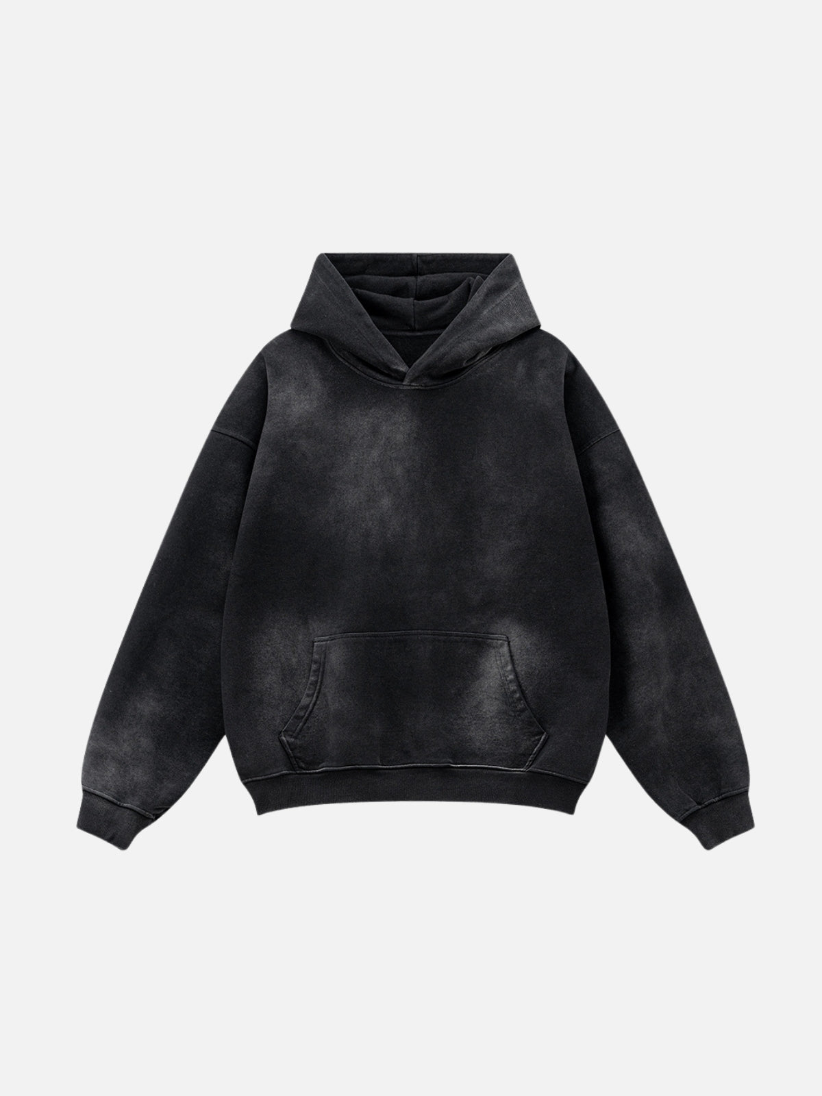 OCEANZ - Premium Oversized Basic Hoodie Washed Black | TEENWEAR.EU