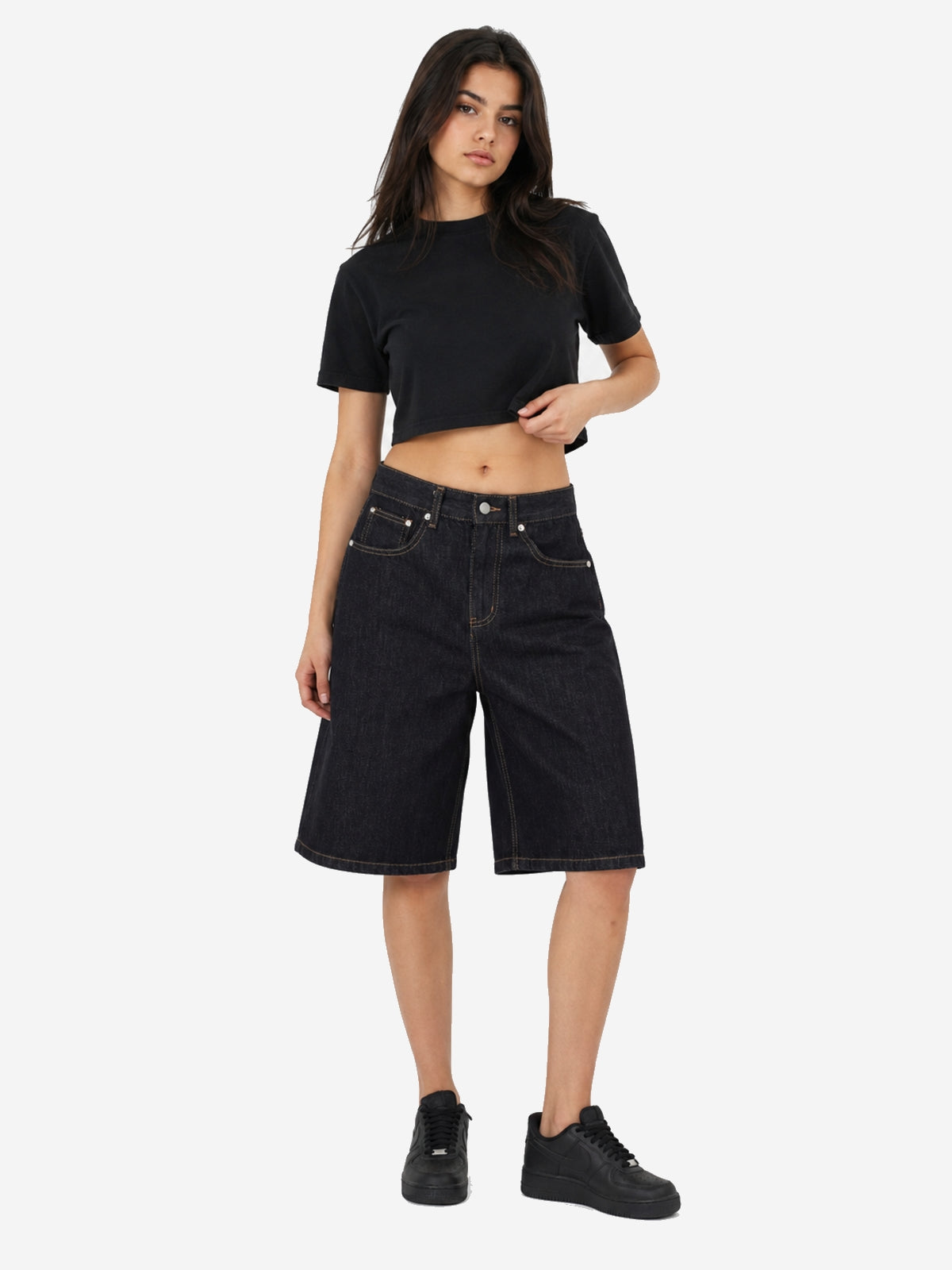 MERSHI - Baggy Denim Basic Shorts | Teenwear.eu