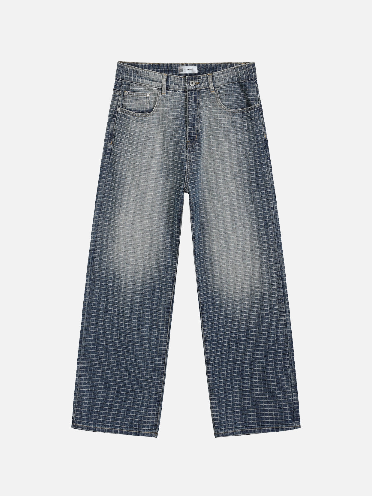 SQUARIES - Baggy Basic Embroidered Jeans